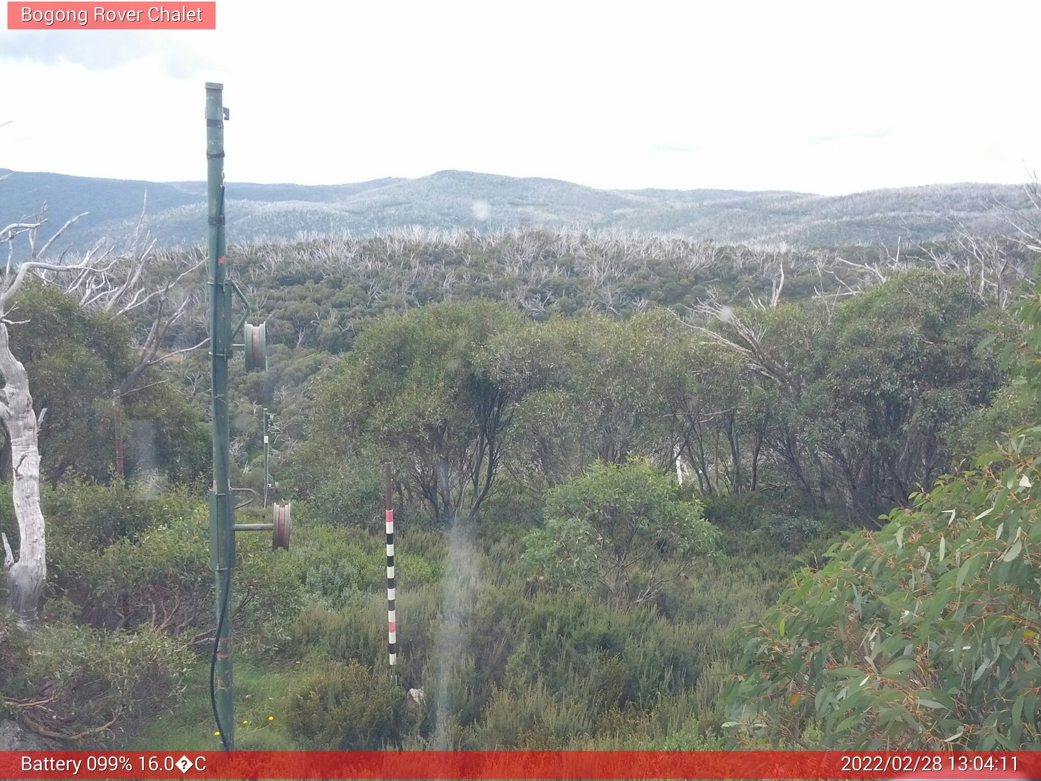 Bogong Web Cam 1:04pm Monday 28th of February 2022