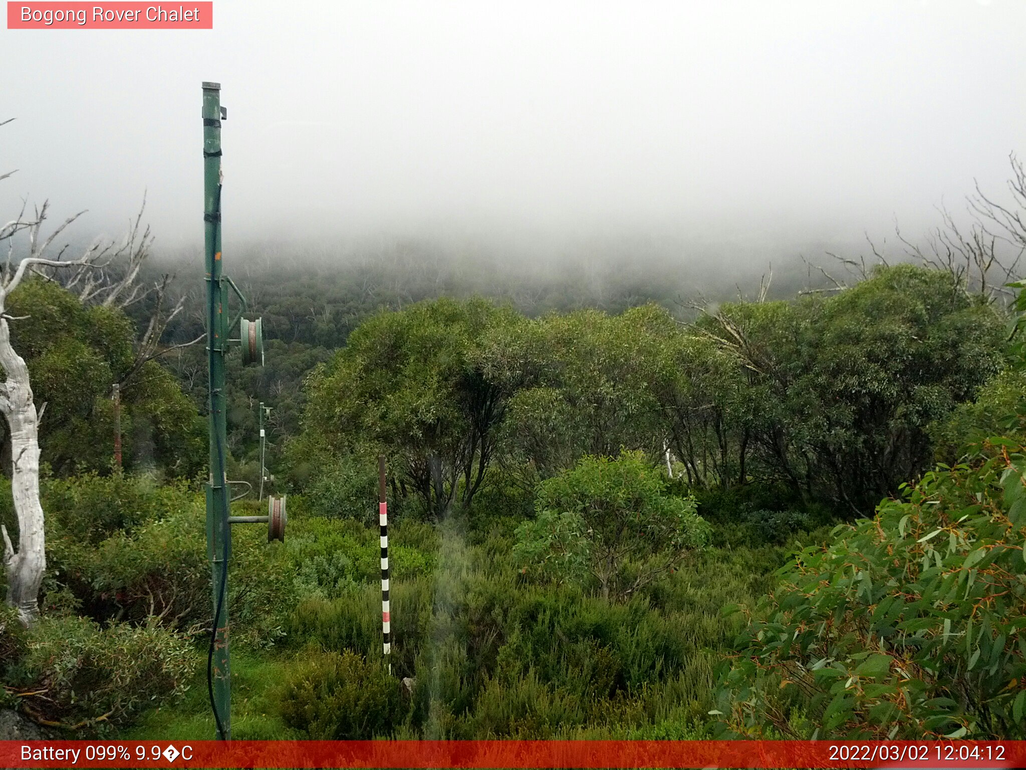 Bogong Web Cam 12:04pm Wednesday 2nd of March 2022