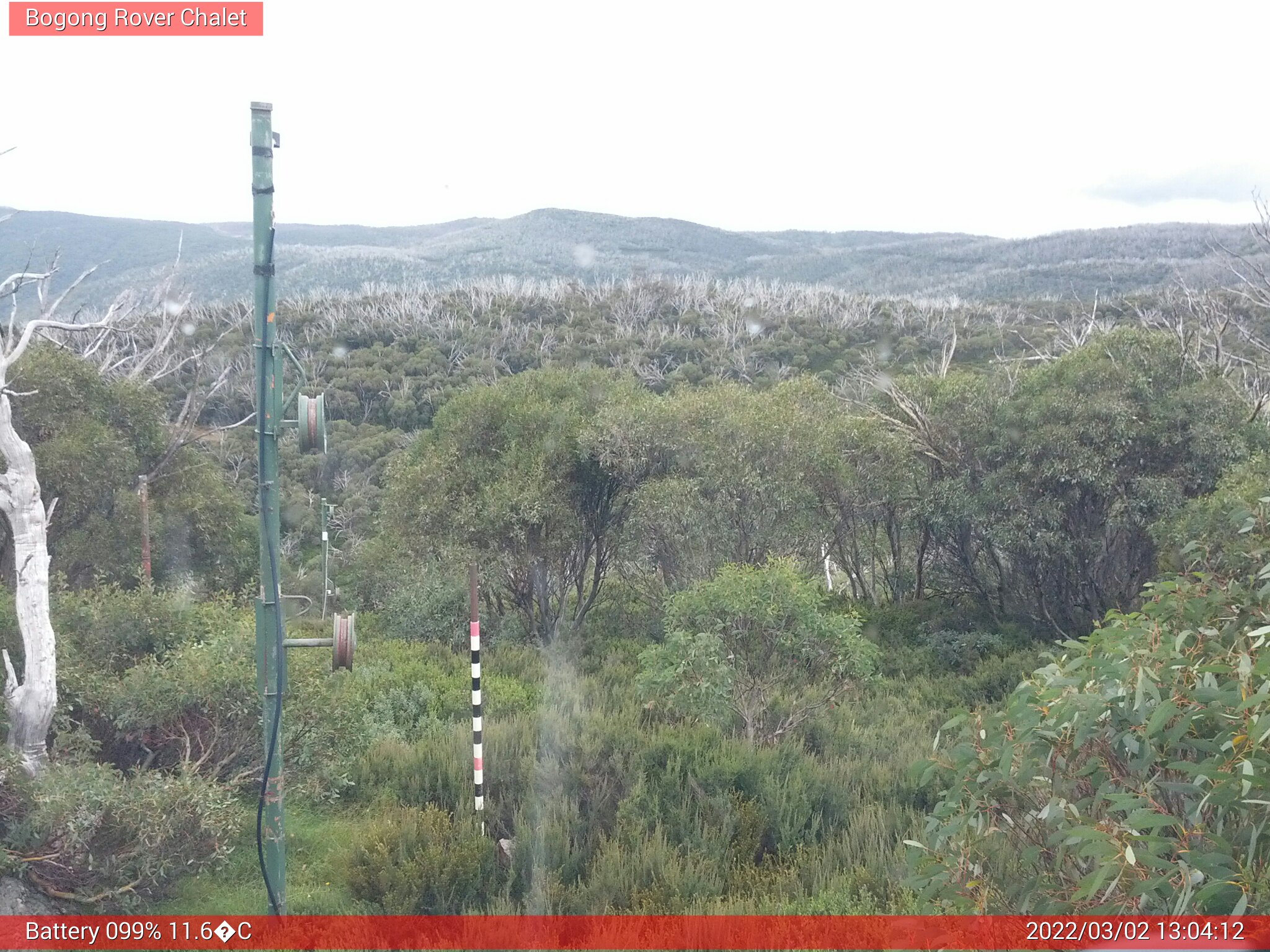 Bogong Web Cam 1:04pm Wednesday 2nd of March 2022