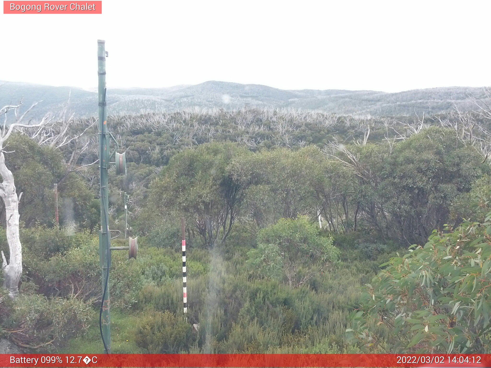 Bogong Web Cam 2:04pm Wednesday 2nd of March 2022