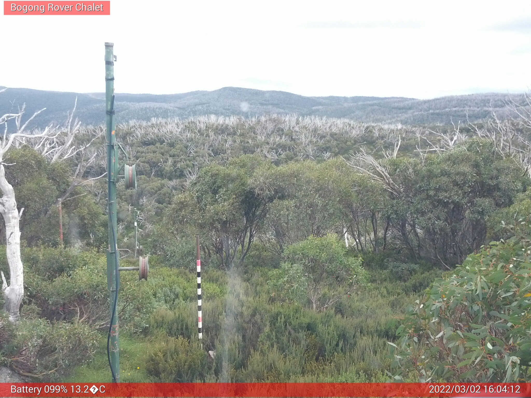 Bogong Web Cam 4:04pm Wednesday 2nd of March 2022