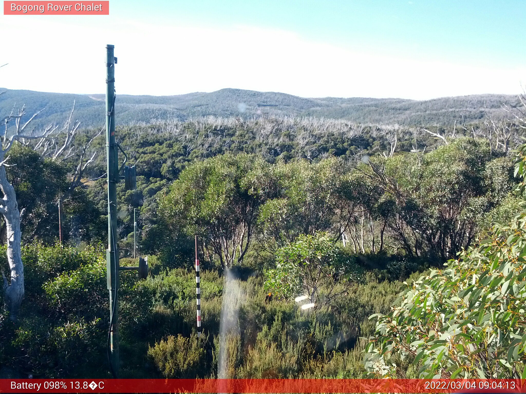 Bogong Web Cam 9:04am Friday 4th of March 2022