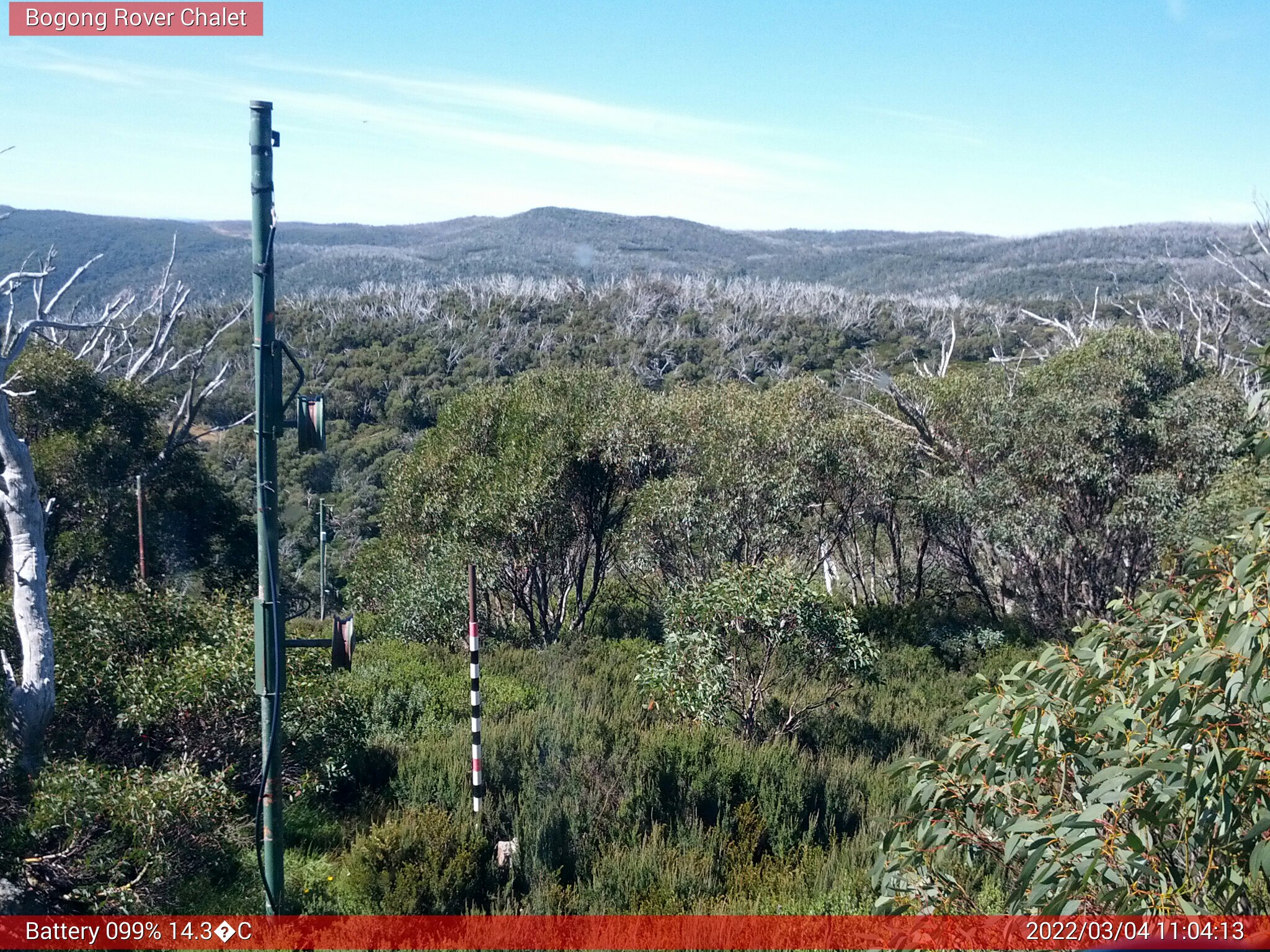 Bogong Web Cam 11:04am Friday 4th of March 2022