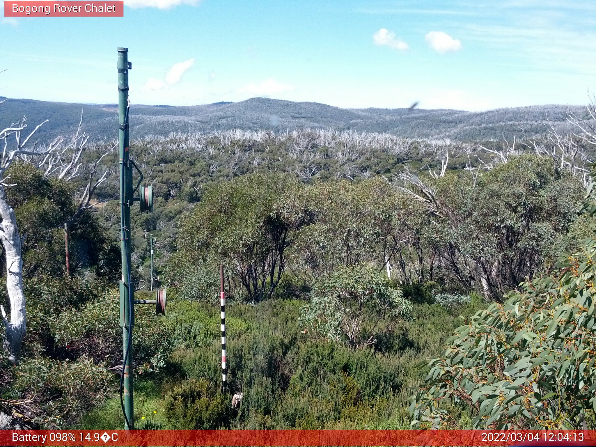 Bogong Web Cam 12:04pm Friday 4th of March 2022