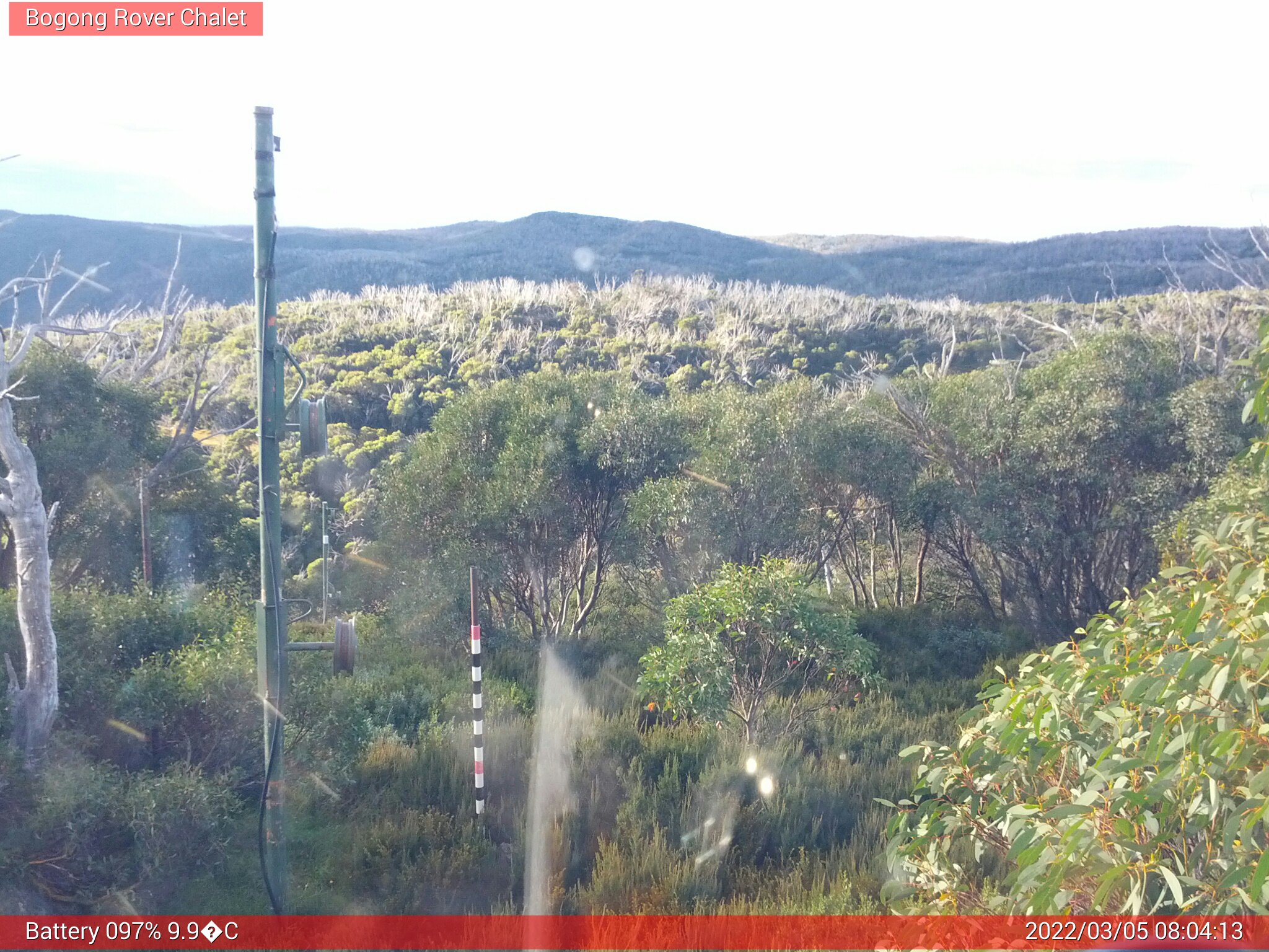 Bogong Web Cam 8:04am Saturday 5th of March 2022