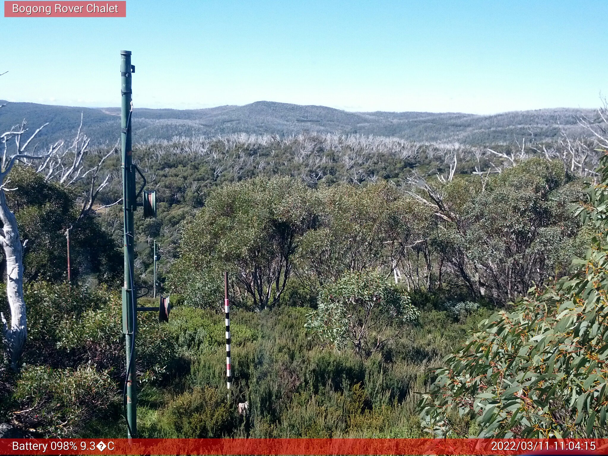 Bogong Web Cam 11:04am Friday 11th of March 2022