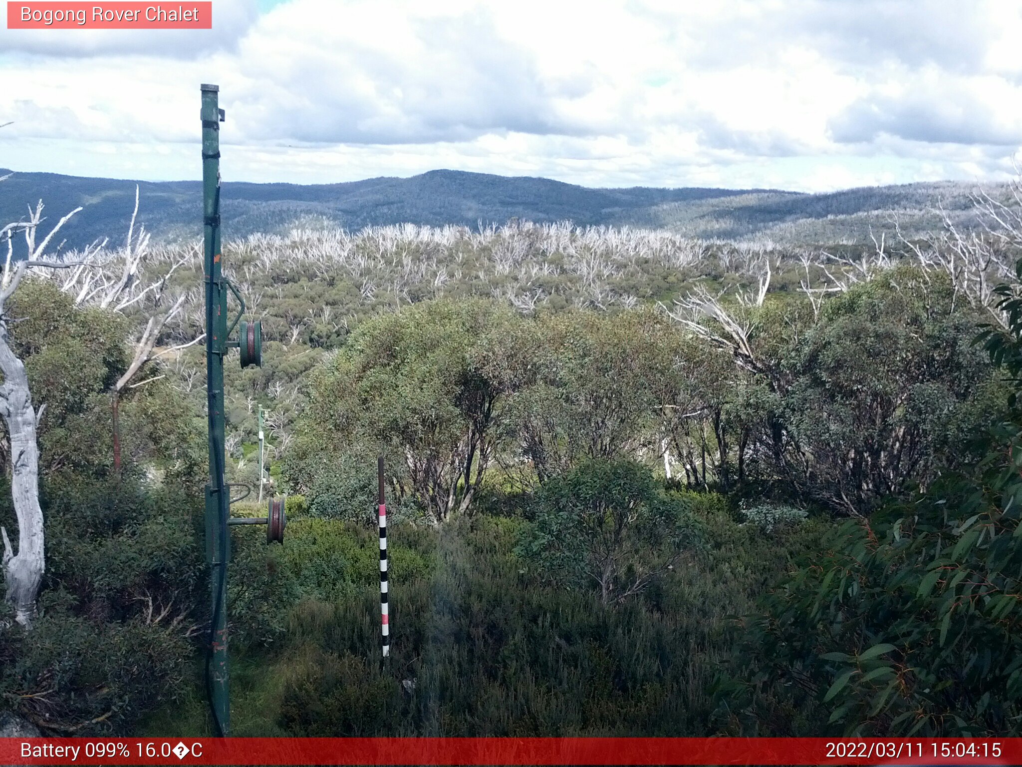 Bogong Web Cam 3:04pm Friday 11th of March 2022