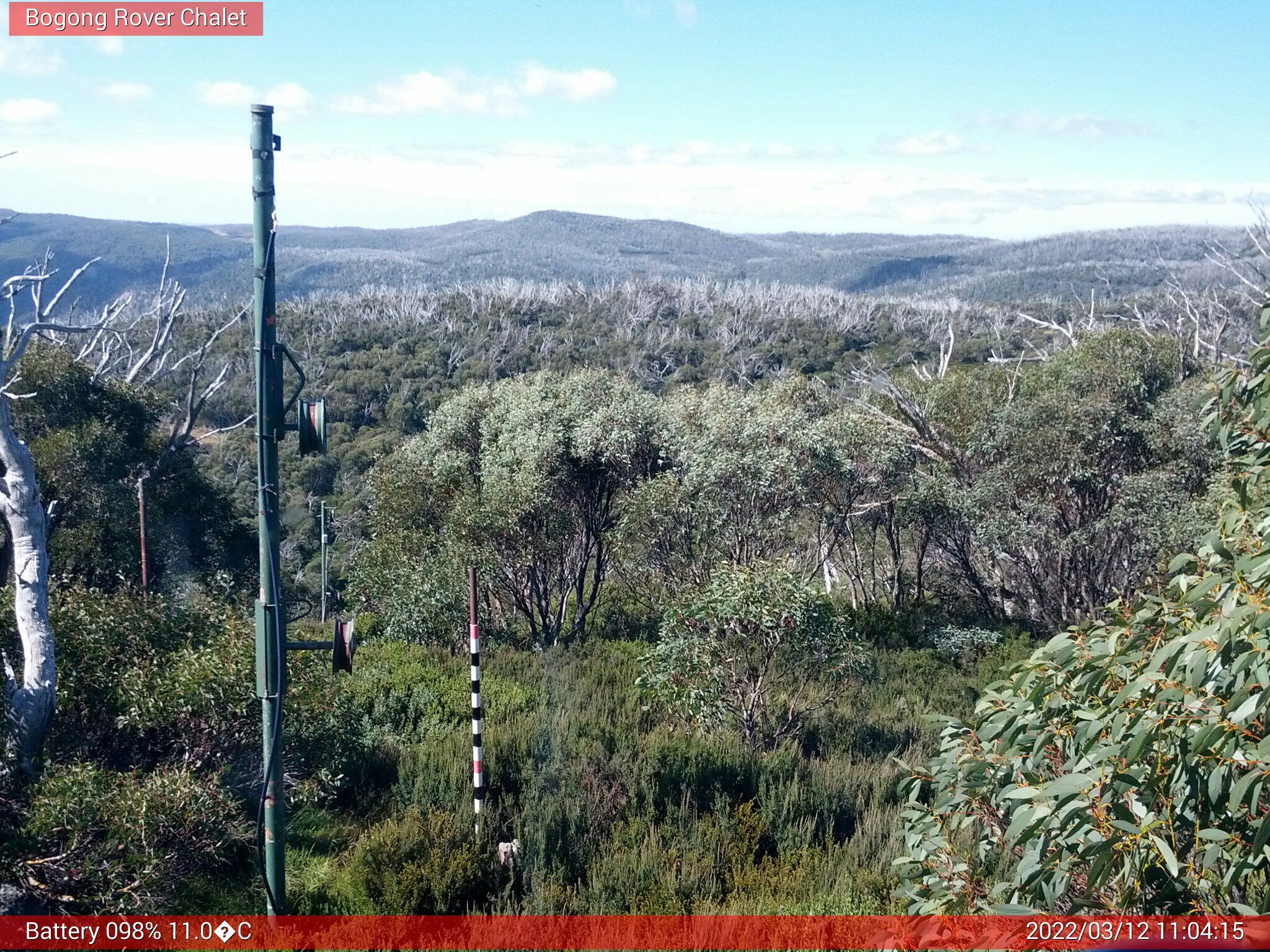 Bogong Web Cam 11:04am Saturday 12th of March 2022