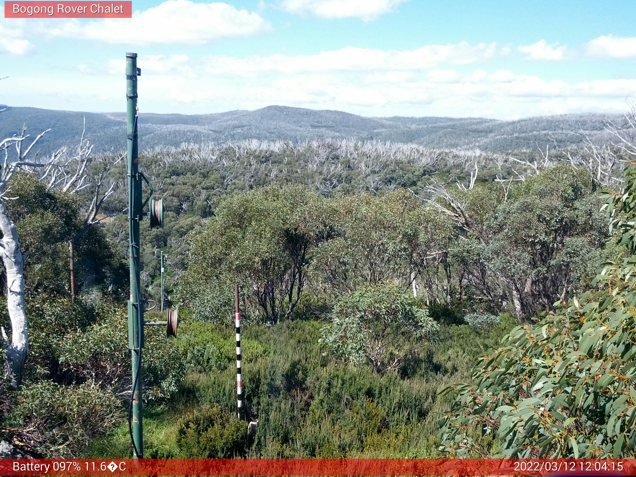 Bogong Web Cam 12:04pm Saturday 12th of March 2022