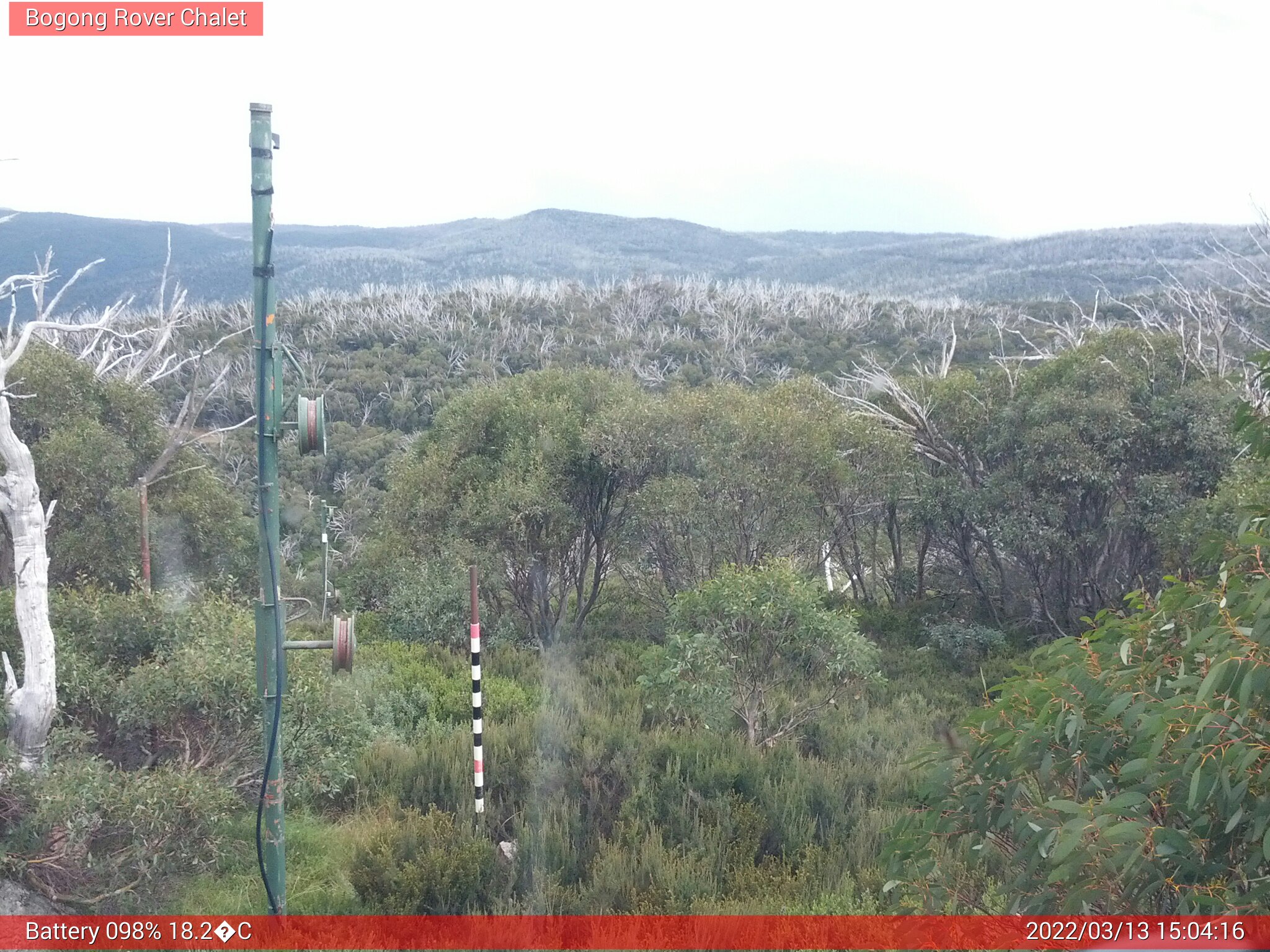 Bogong Web Cam 3:04pm Sunday 13th of March 2022