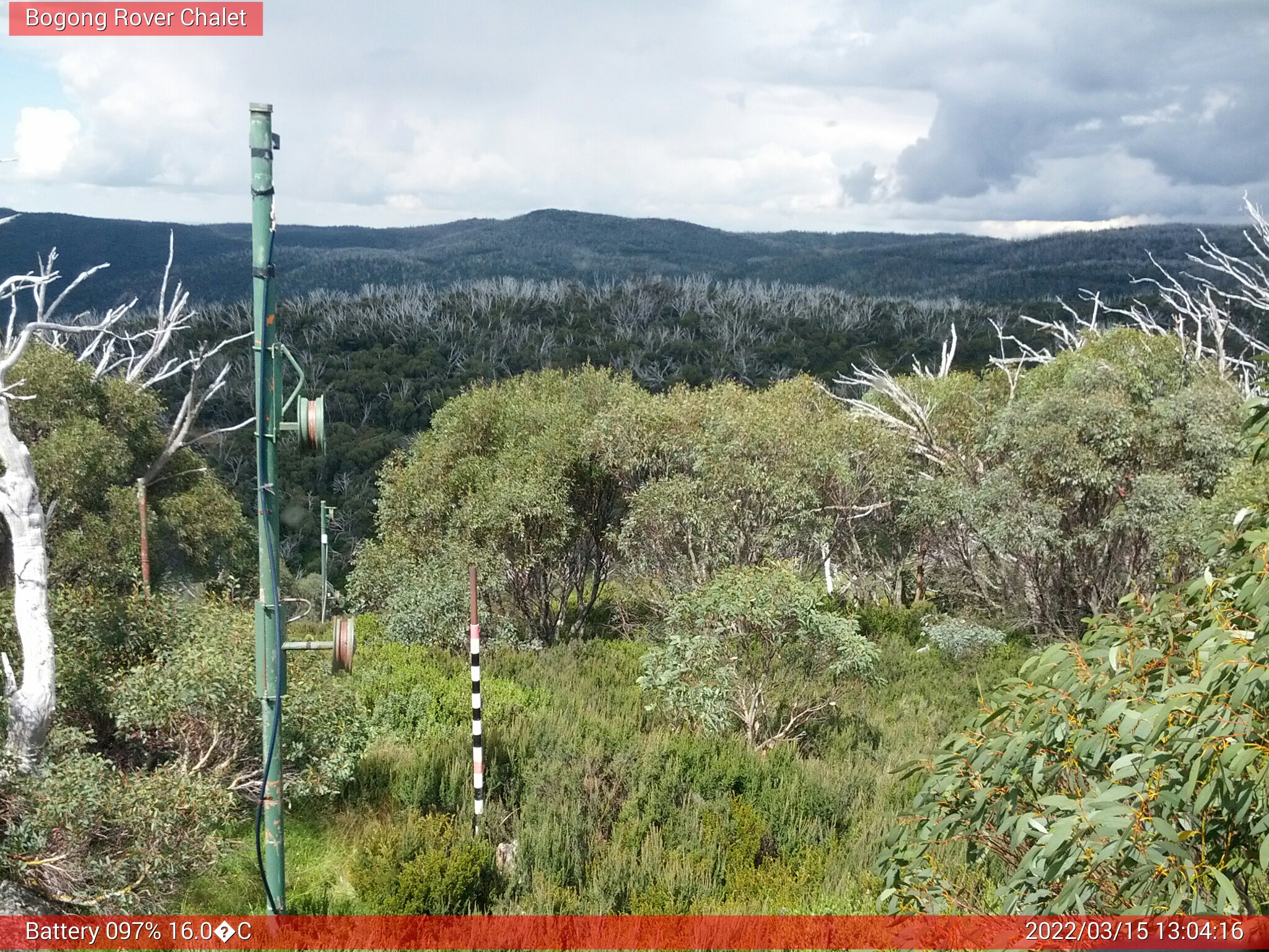 Bogong Web Cam 1:04pm Tuesday 15th of March 2022