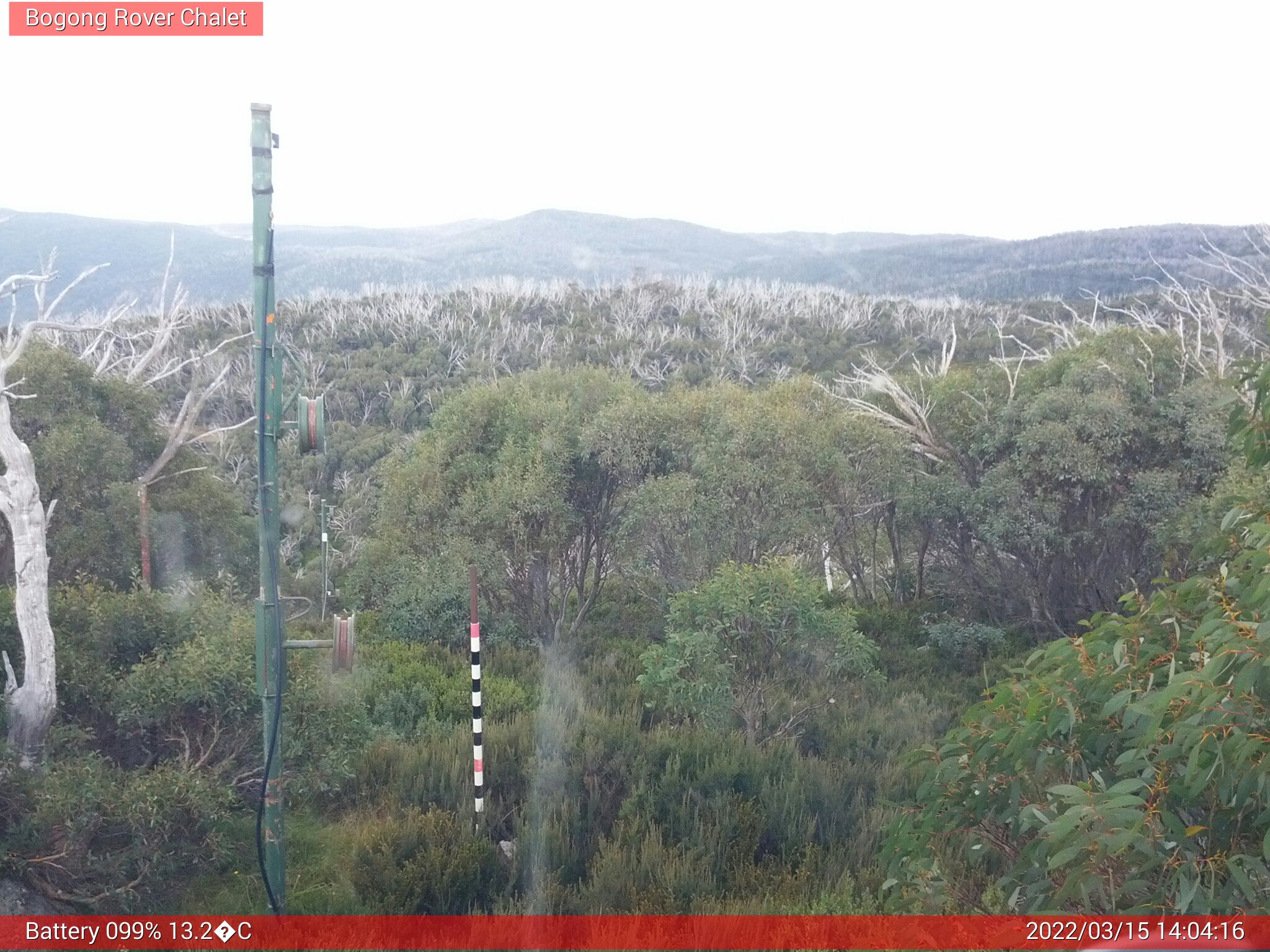 Bogong Web Cam 2:04pm Tuesday 15th of March 2022