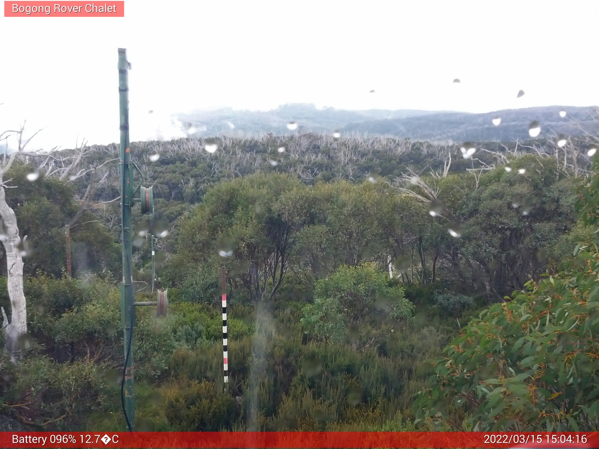 Bogong Web Cam 3:04pm Tuesday 15th of March 2022