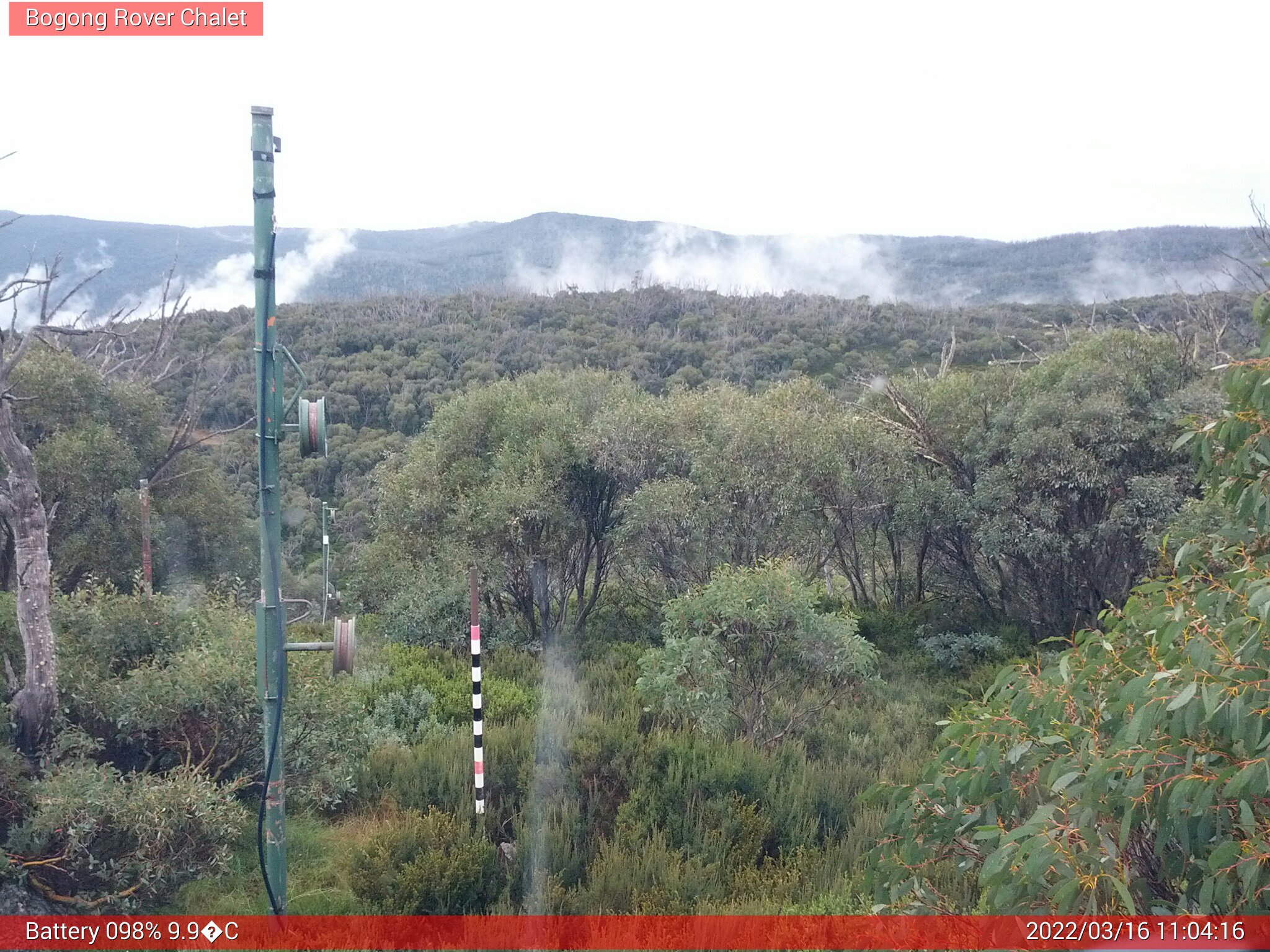 Bogong Web Cam 11:04am Wednesday 16th of March 2022