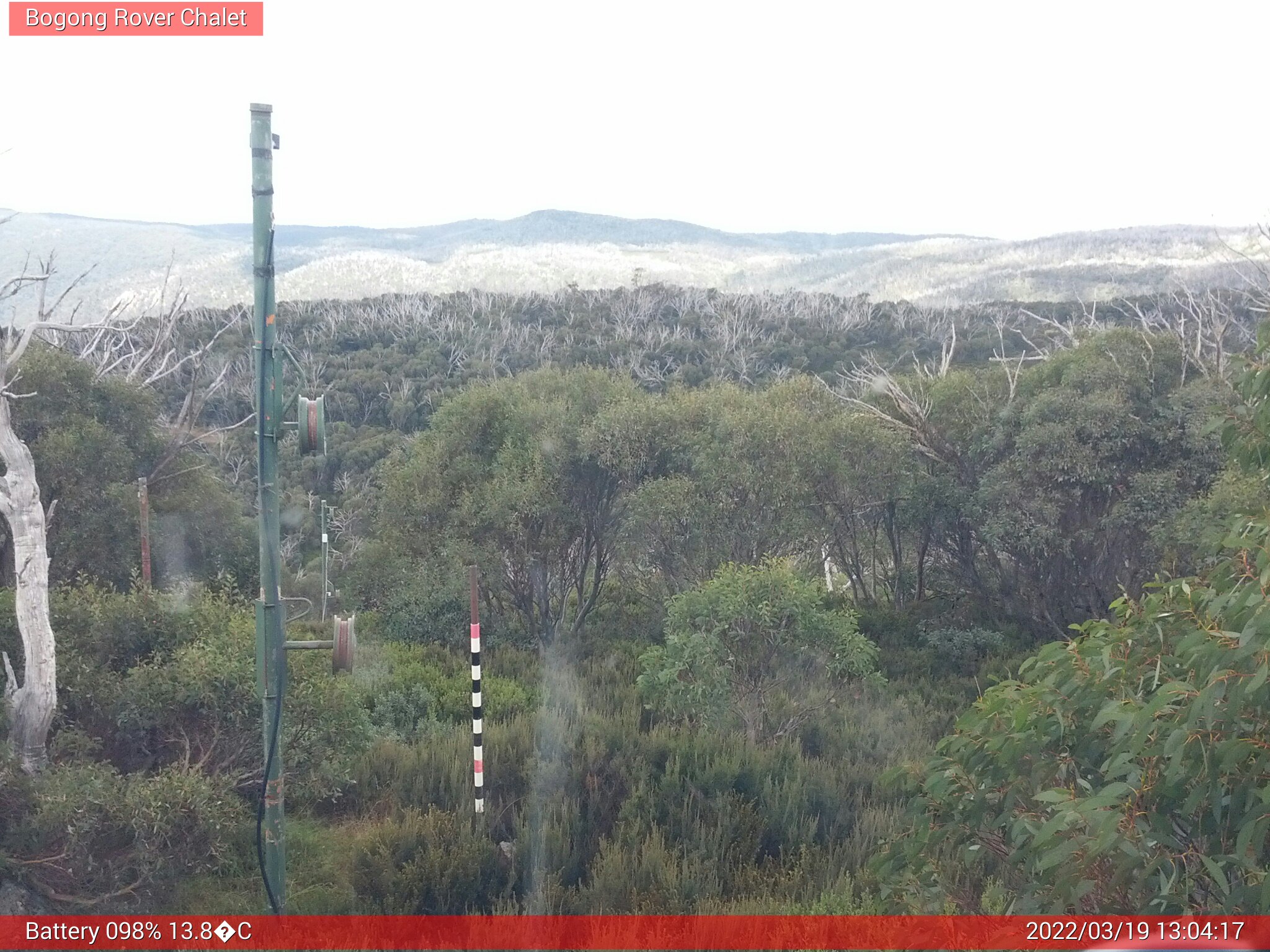 Bogong Web Cam 1:04pm Saturday 19th of March 2022