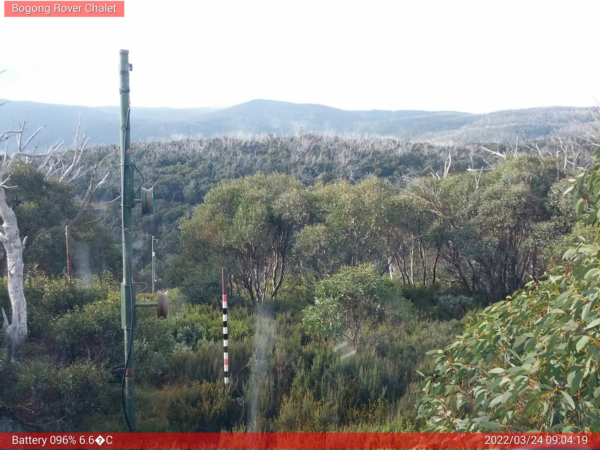 Bogong Web Cam 9:04am Thursday 24th of March 2022