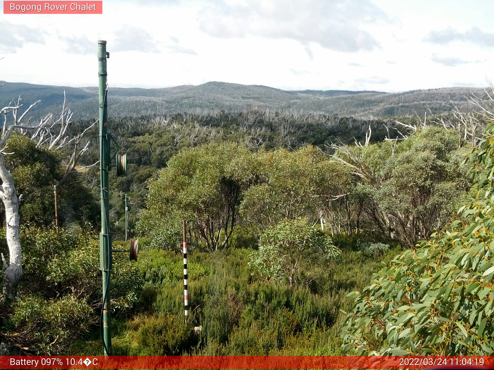 Bogong Web Cam 11:04am Thursday 24th of March 2022