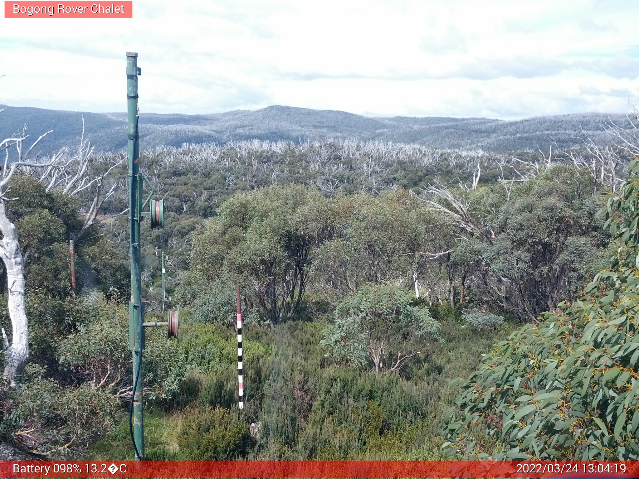 Bogong Web Cam 1:04pm Thursday 24th of March 2022