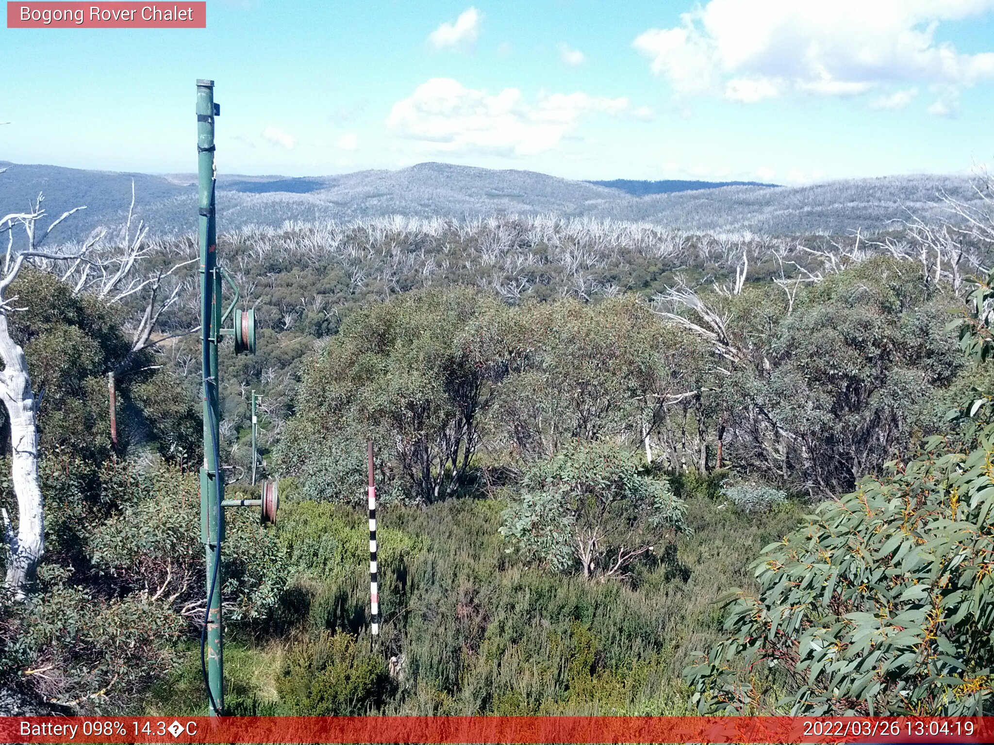 Bogong Web Cam 1:04pm Saturday 26th of March 2022