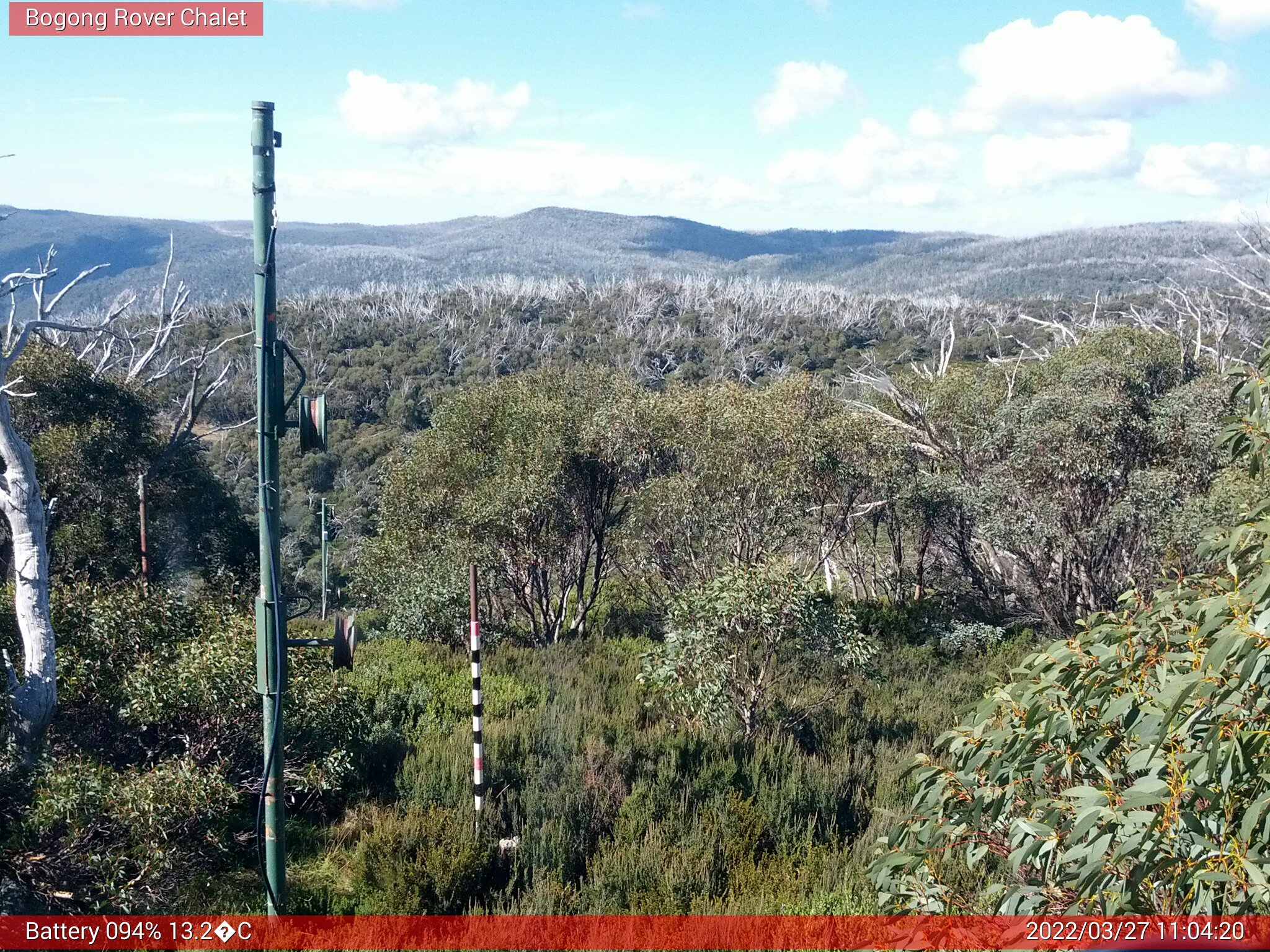 Bogong Web Cam 11:04am Sunday 27th of March 2022