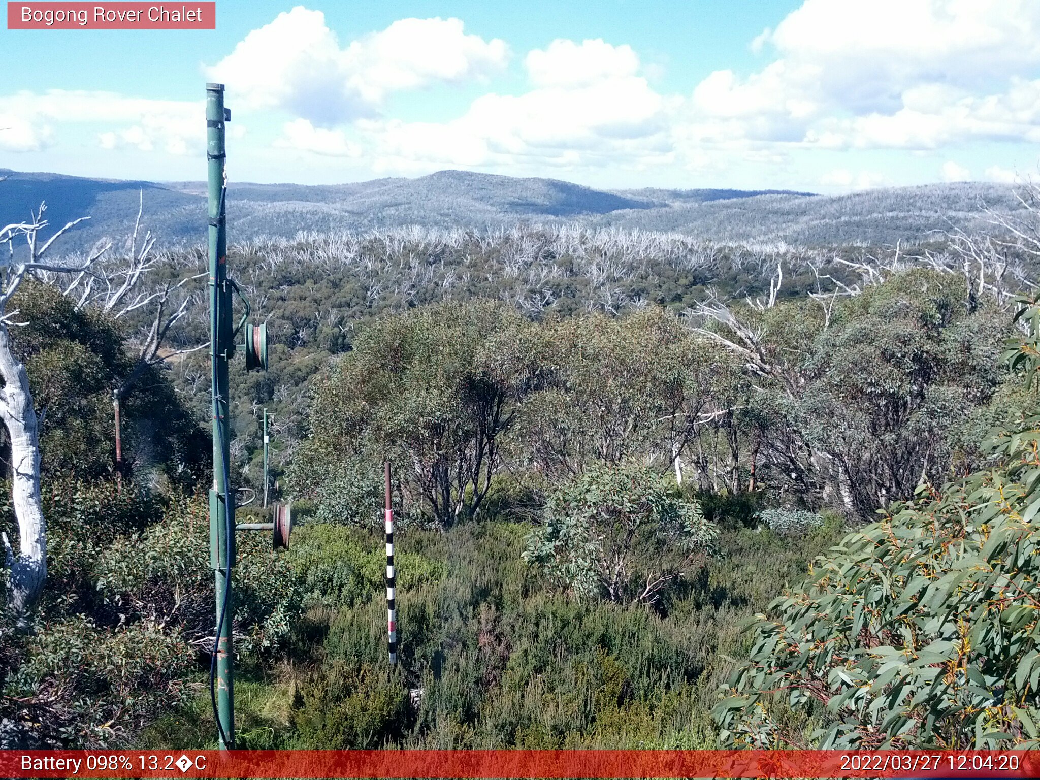 Bogong Web Cam 12:04pm Sunday 27th of March 2022