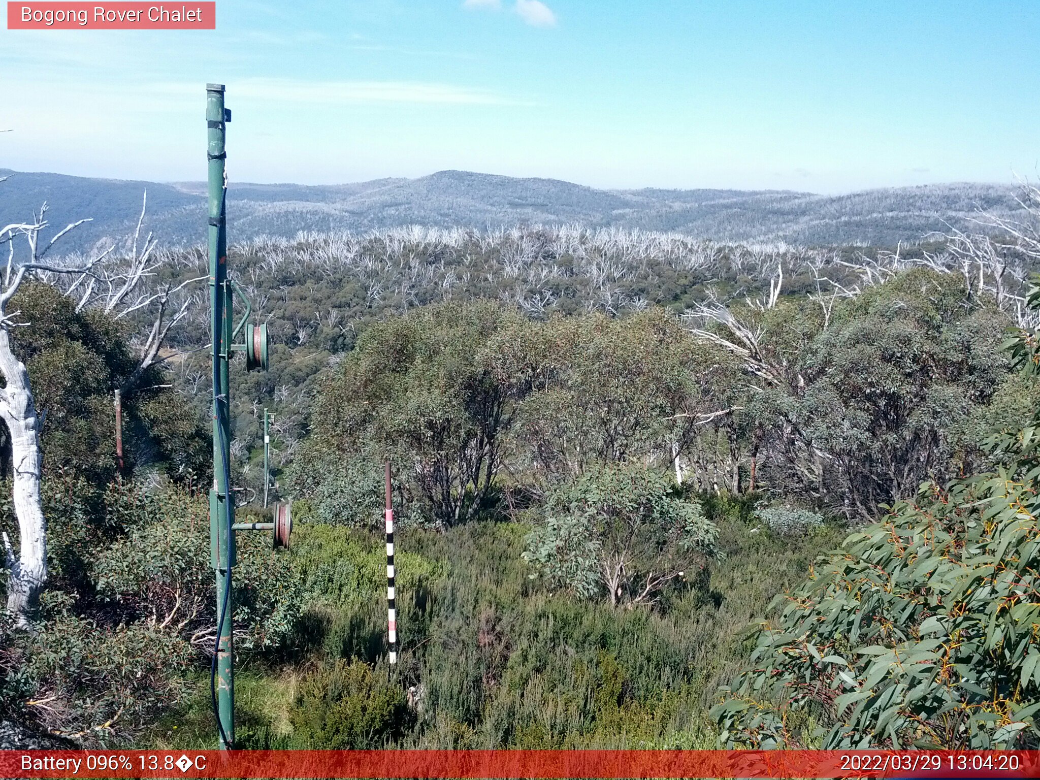 Bogong Web Cam 1:04pm Tuesday 29th of March 2022