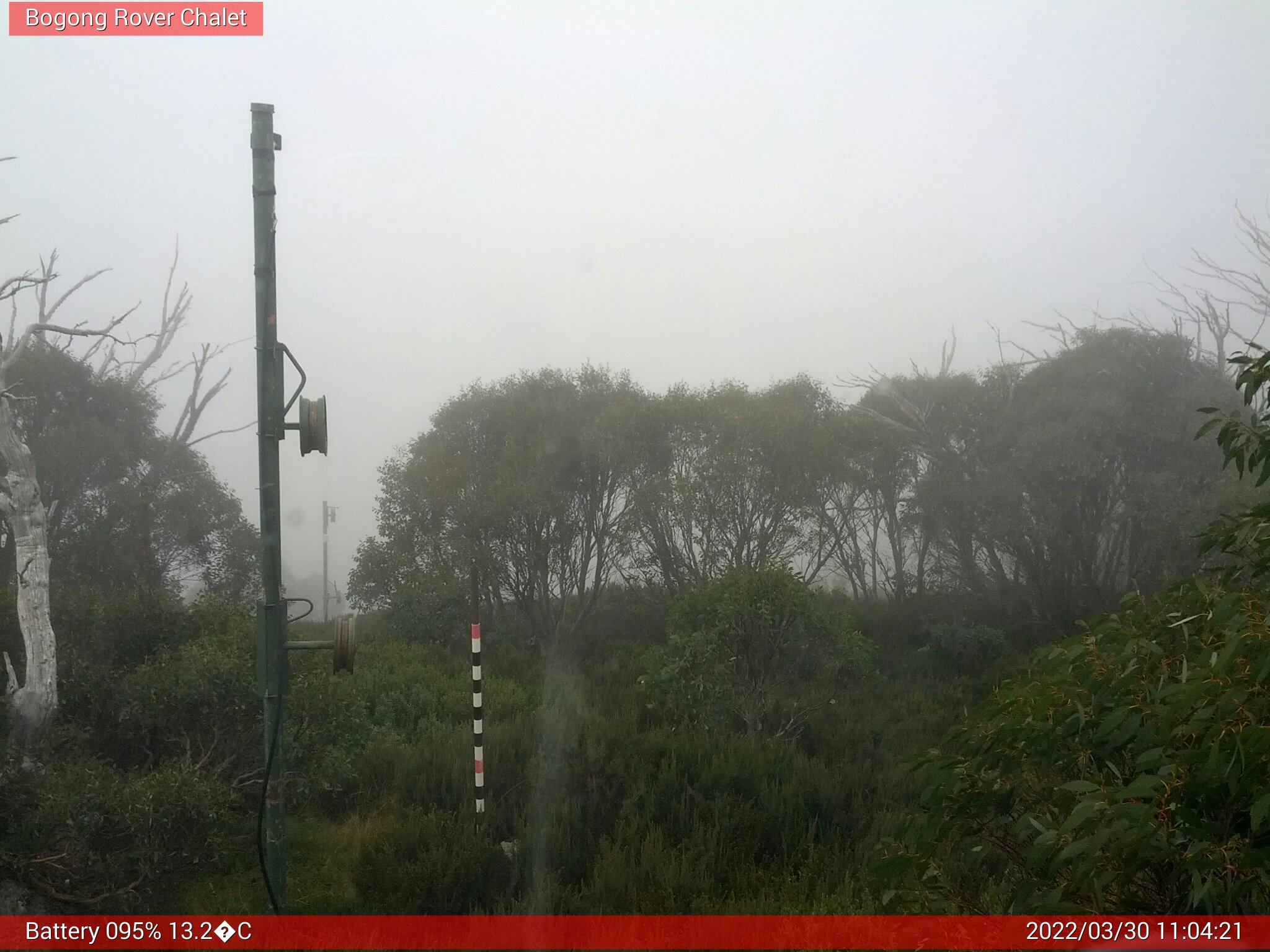 Bogong Web Cam 11:04am Wednesday 30th of March 2022