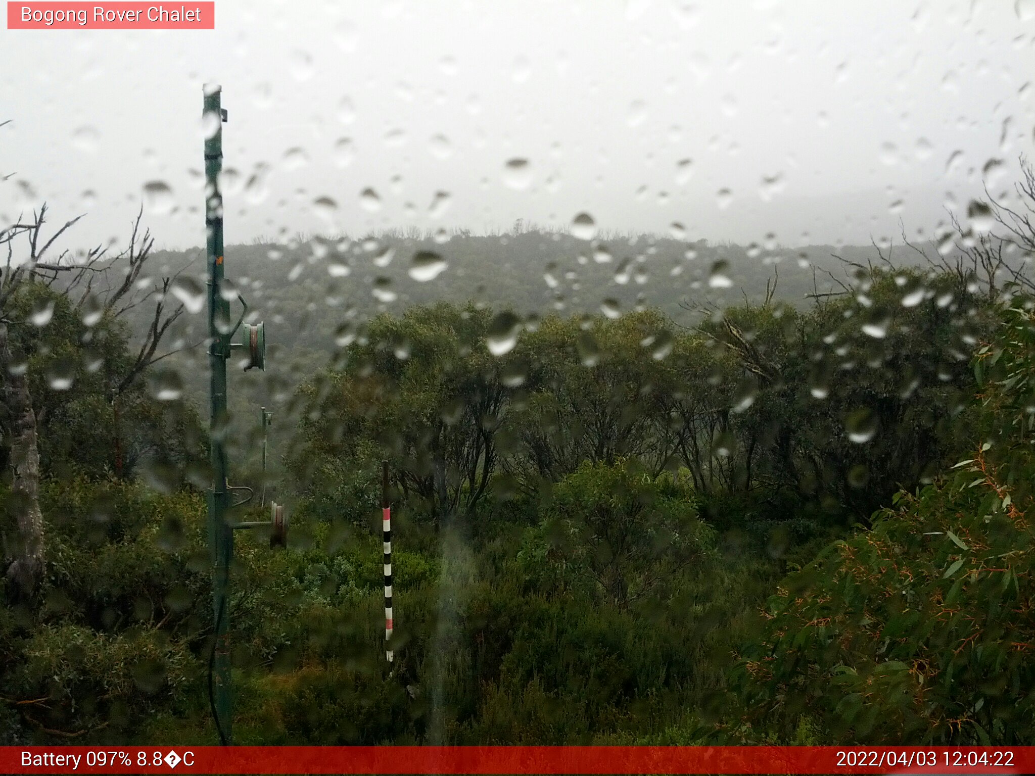 Bogong Web Cam 12:04pm Sunday 3rd of April 2022