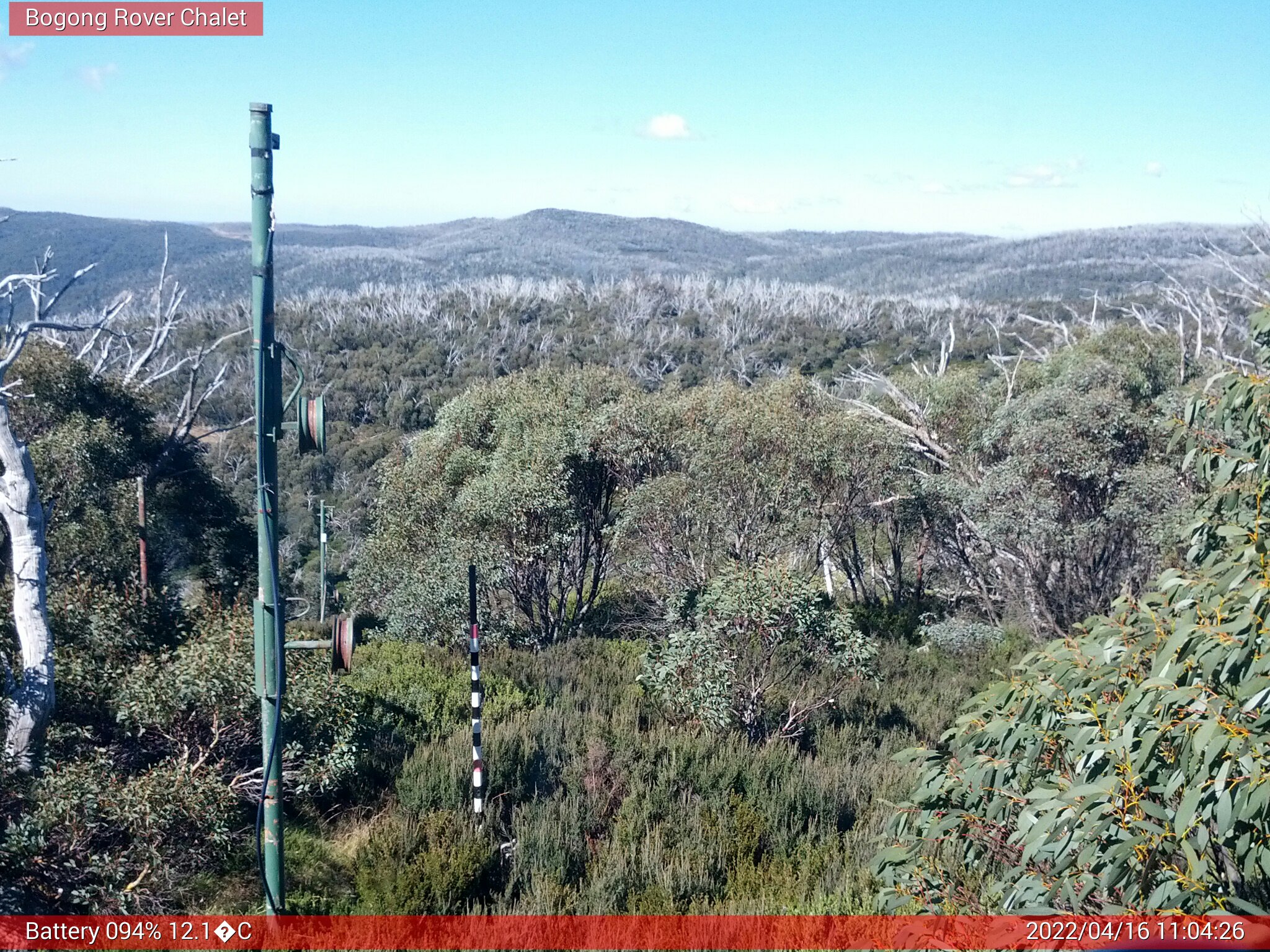 Bogong Web Cam 11:04am Saturday 16th of April 2022