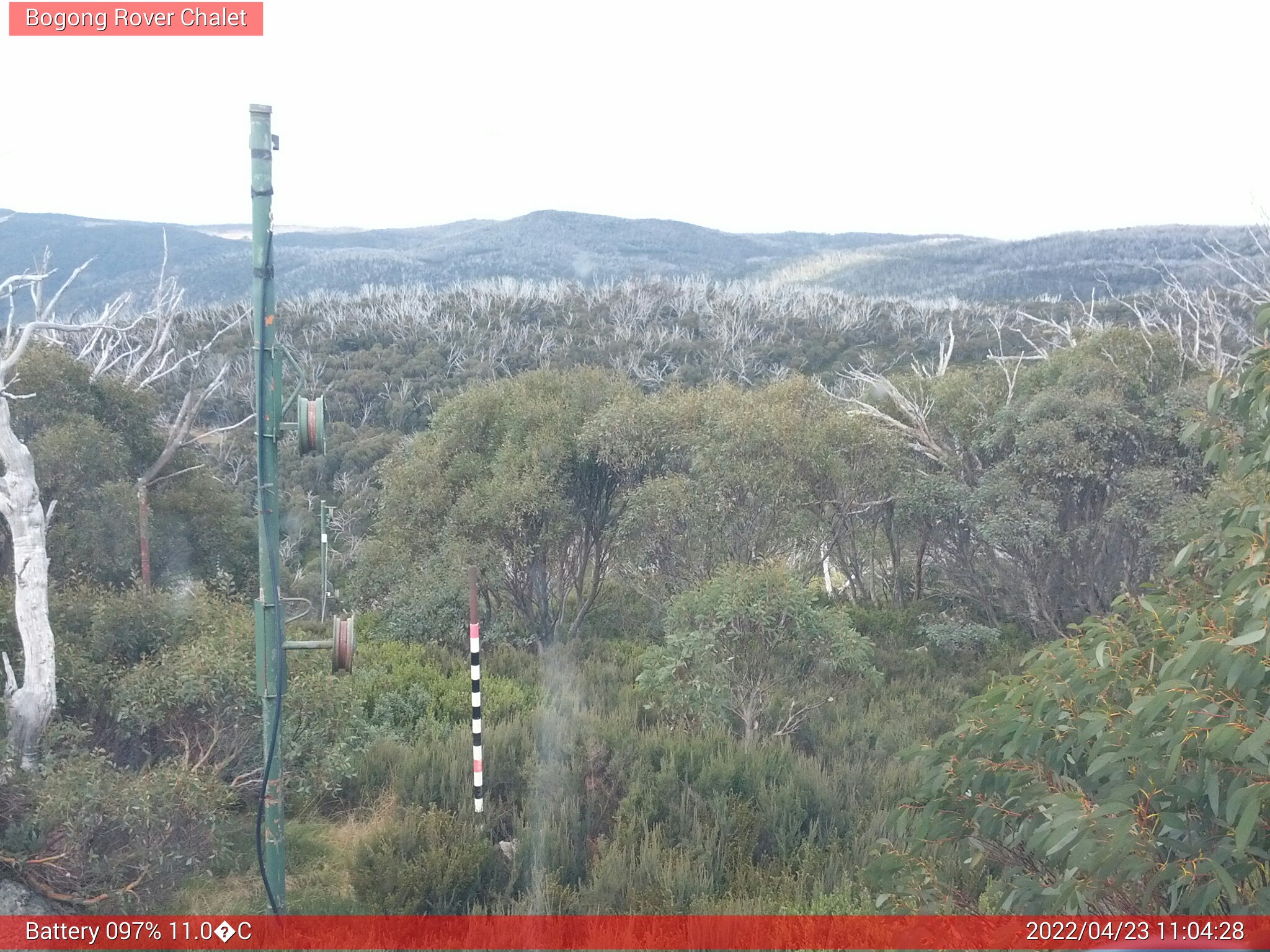 Bogong Web Cam 11:04am Saturday 23rd of April 2022