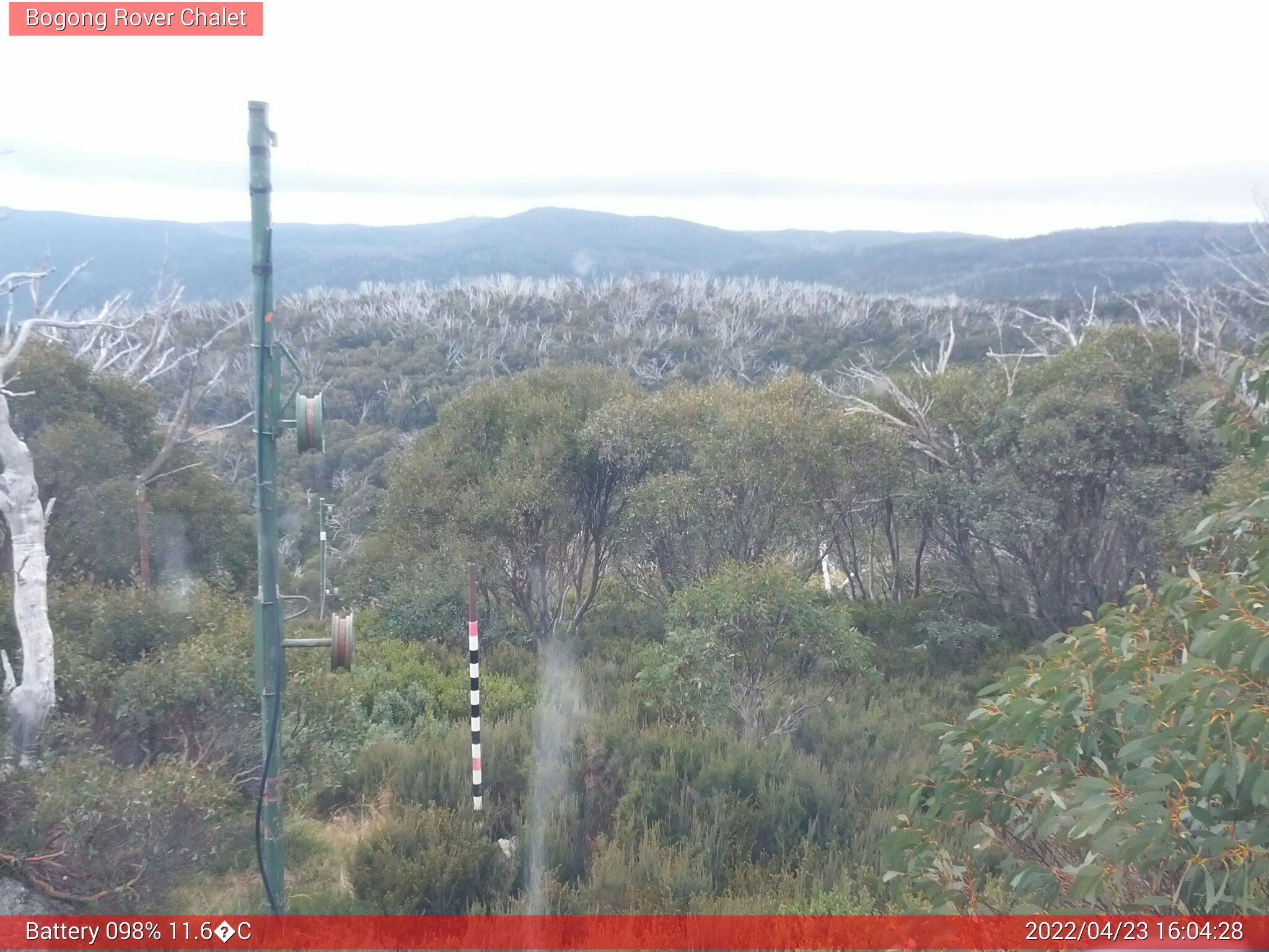 Bogong Web Cam 4:04pm Saturday 23rd of April 2022