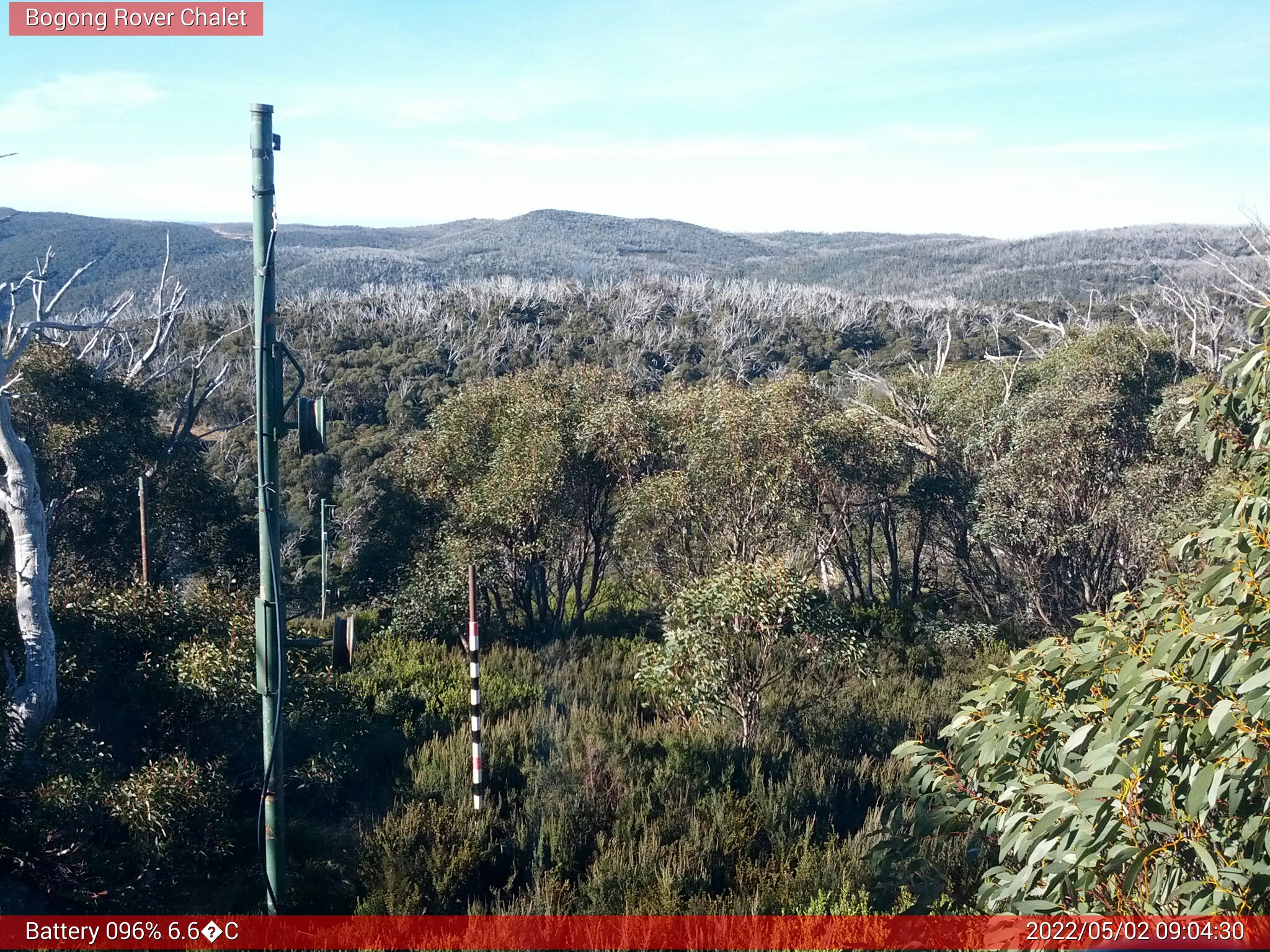 Bogong Web Cam 9:04am Monday 2nd of May 2022