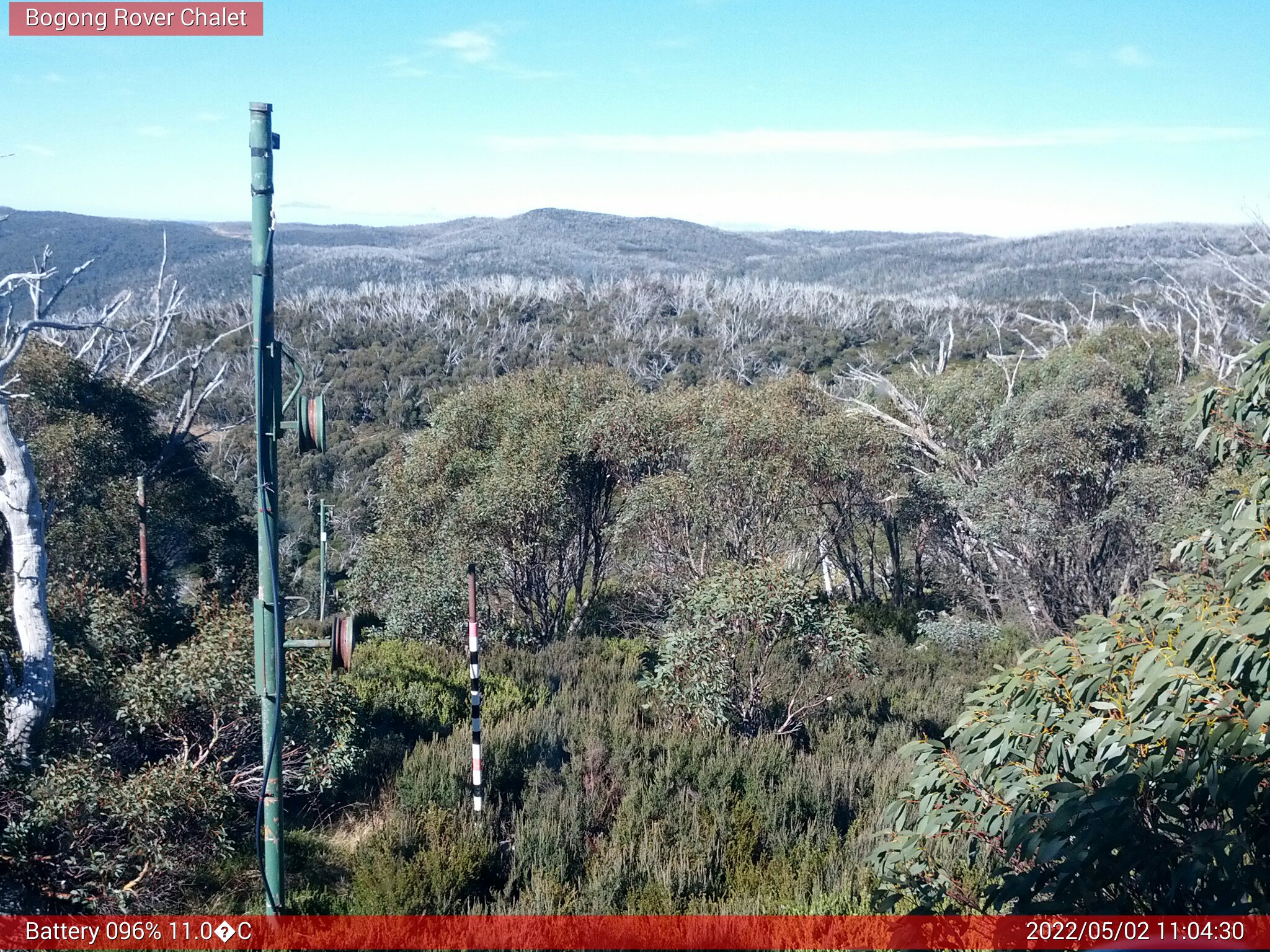 Bogong Web Cam 11:04am Monday 2nd of May 2022