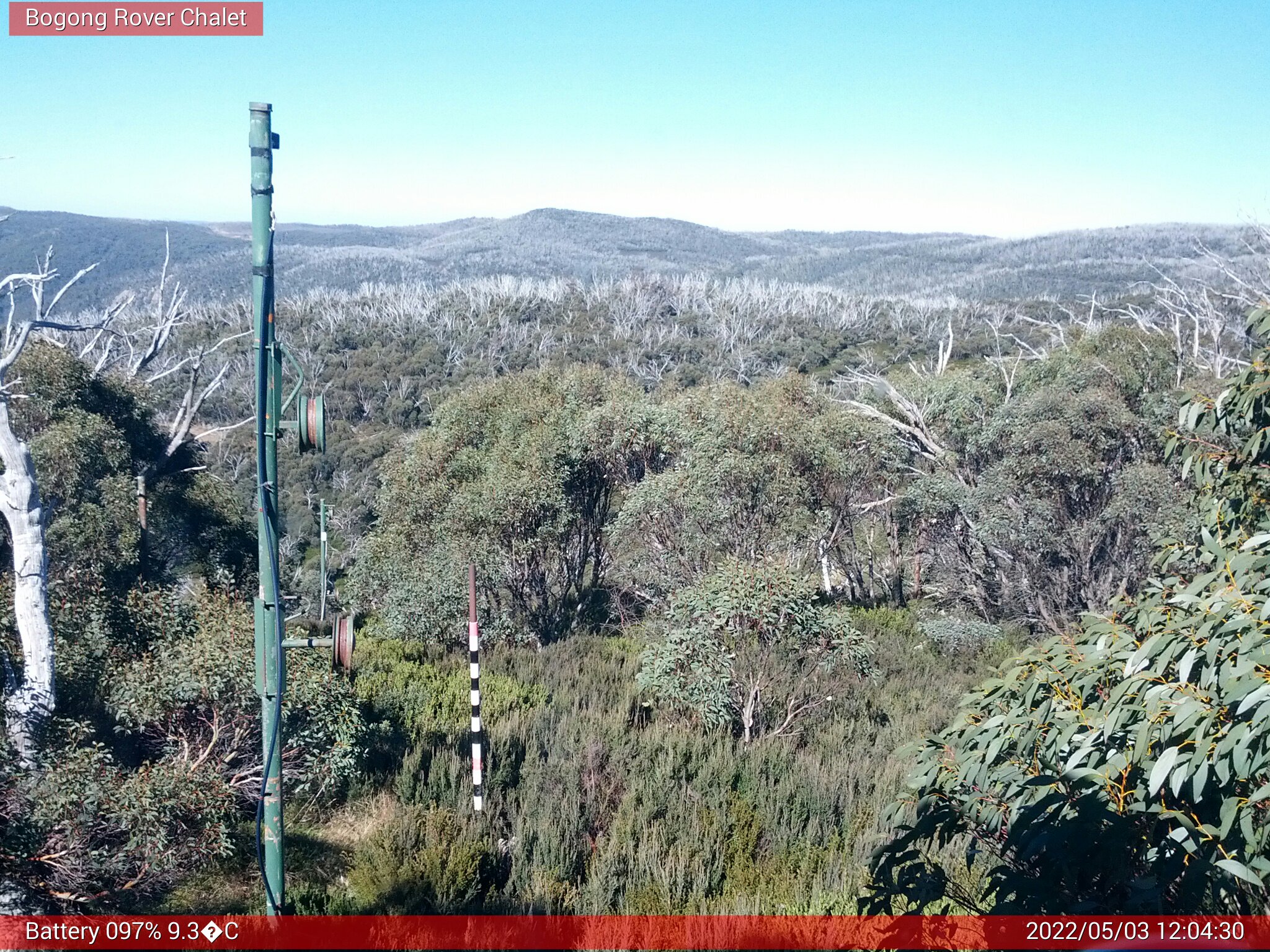 Bogong Web Cam 12:04pm Tuesday 3rd of May 2022