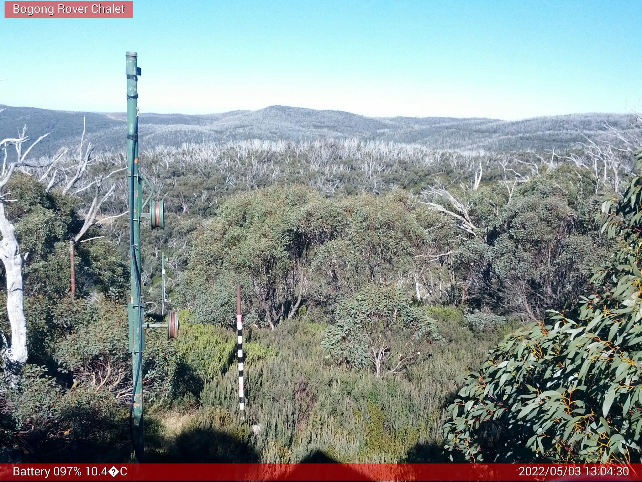 Bogong Web Cam 1:04pm Tuesday 3rd of May 2022