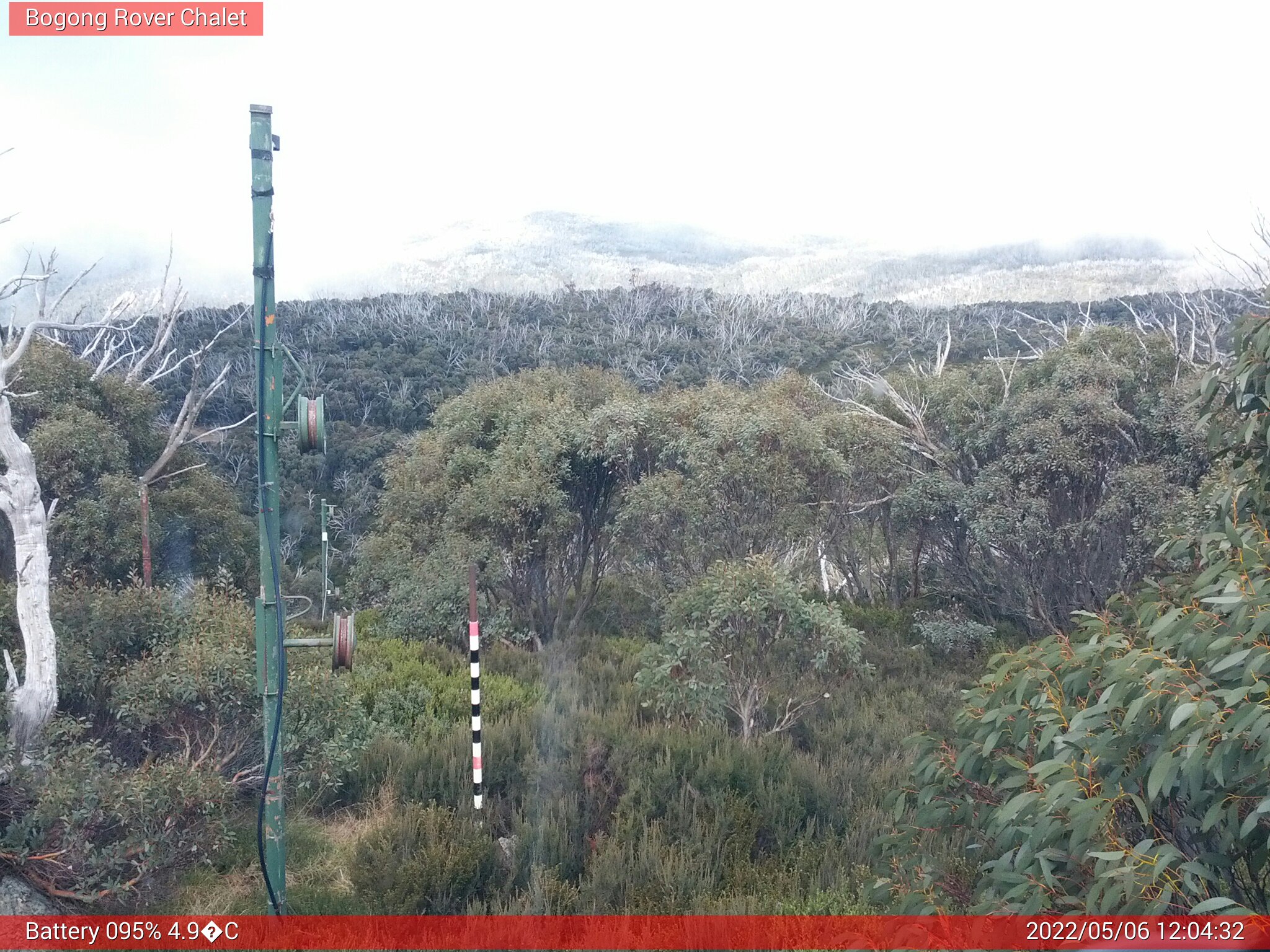 Bogong Web Cam 12:04pm Friday 6th of May 2022