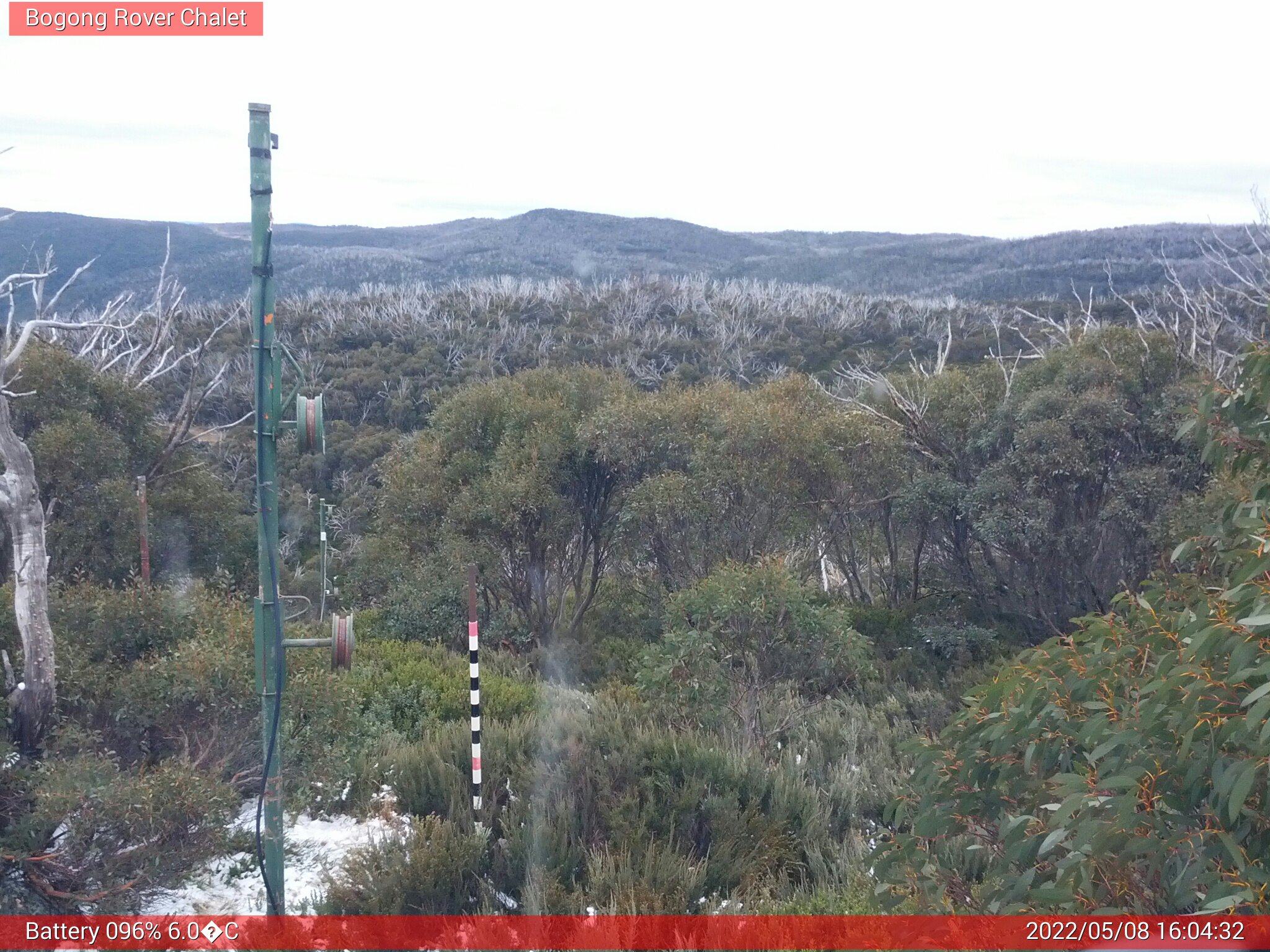 Bogong Web Cam 4:04pm Sunday 8th of May 2022