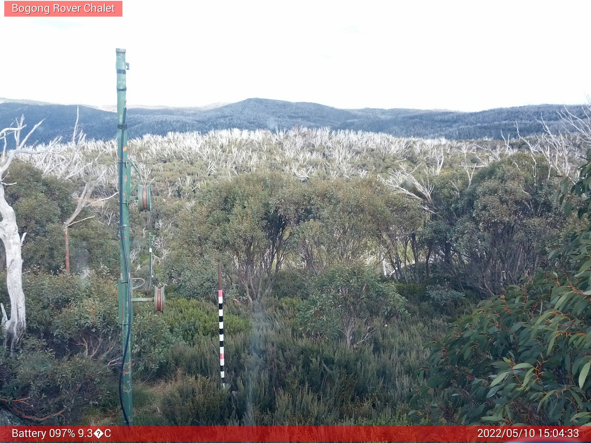 Bogong Web Cam 3:04pm Tuesday 10th of May 2022