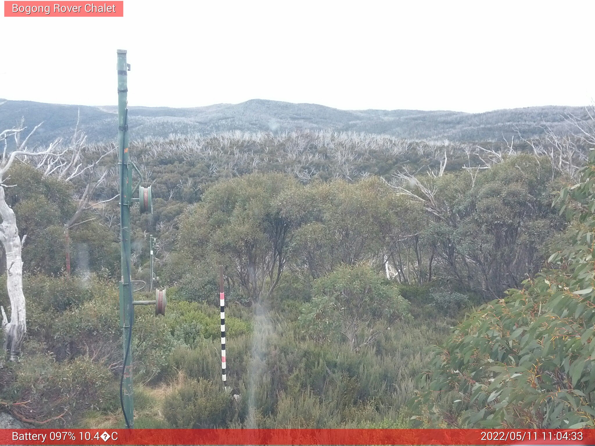 Bogong Web Cam 11:04am Wednesday 11th of May 2022