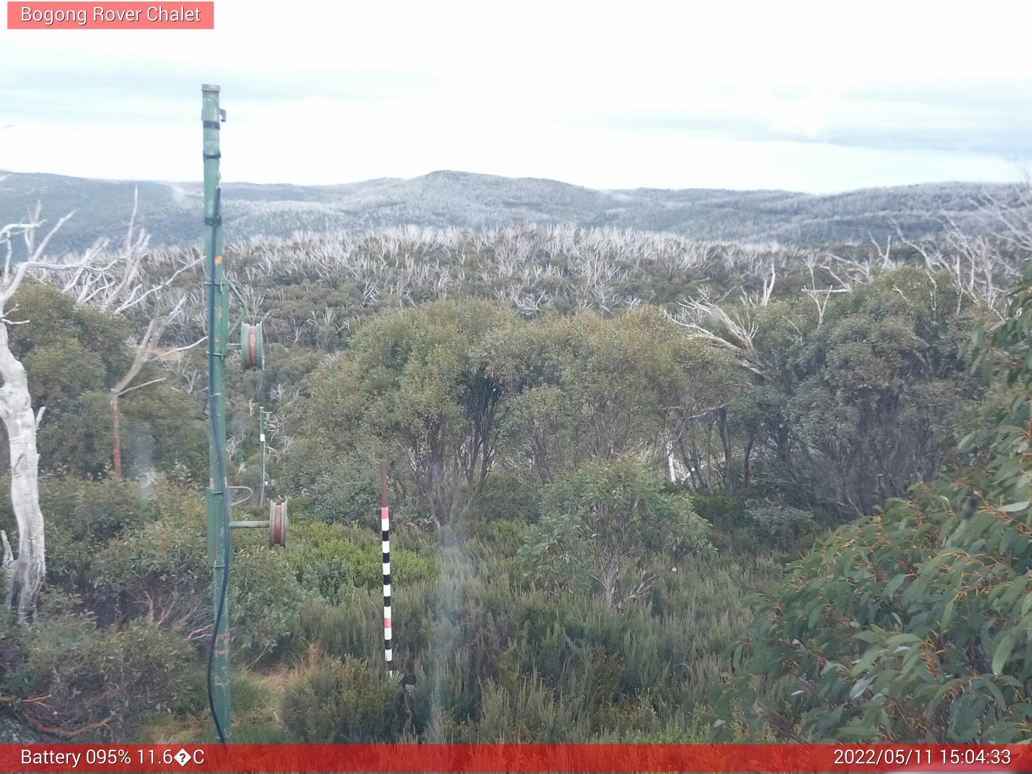 Bogong Web Cam 3:04pm Wednesday 11th of May 2022