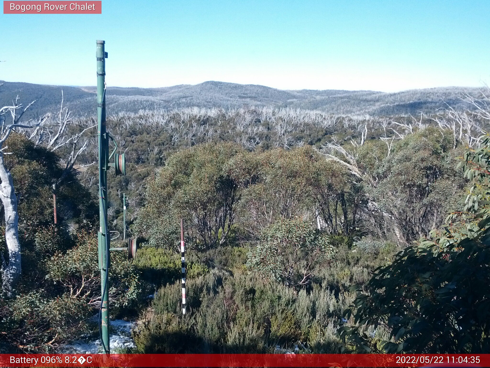 Bogong Web Cam 11:04am Sunday 22nd of May 2022