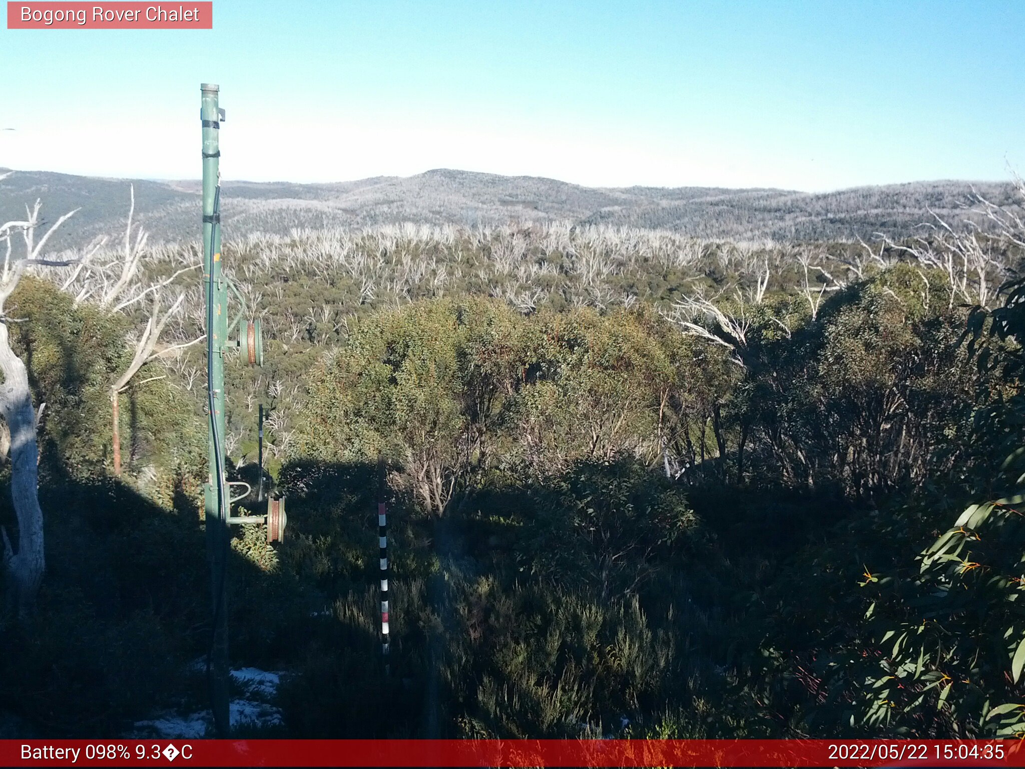 Bogong Web Cam 3:04pm Sunday 22nd of May 2022