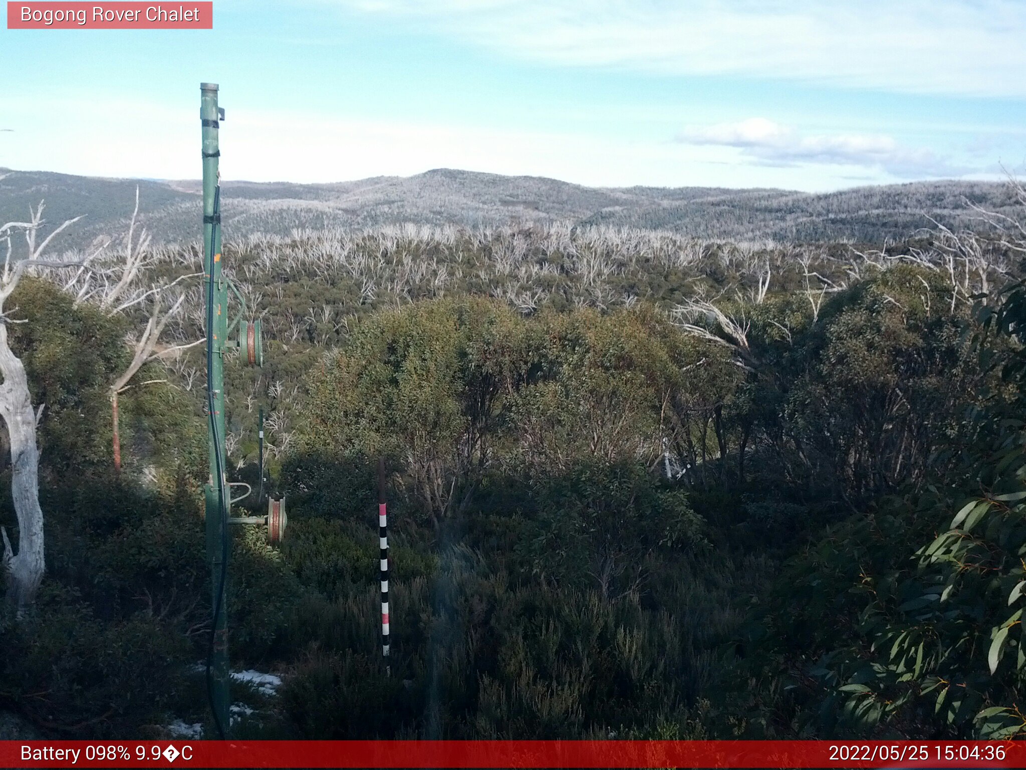 Bogong Web Cam 3:04pm Wednesday 25th of May 2022