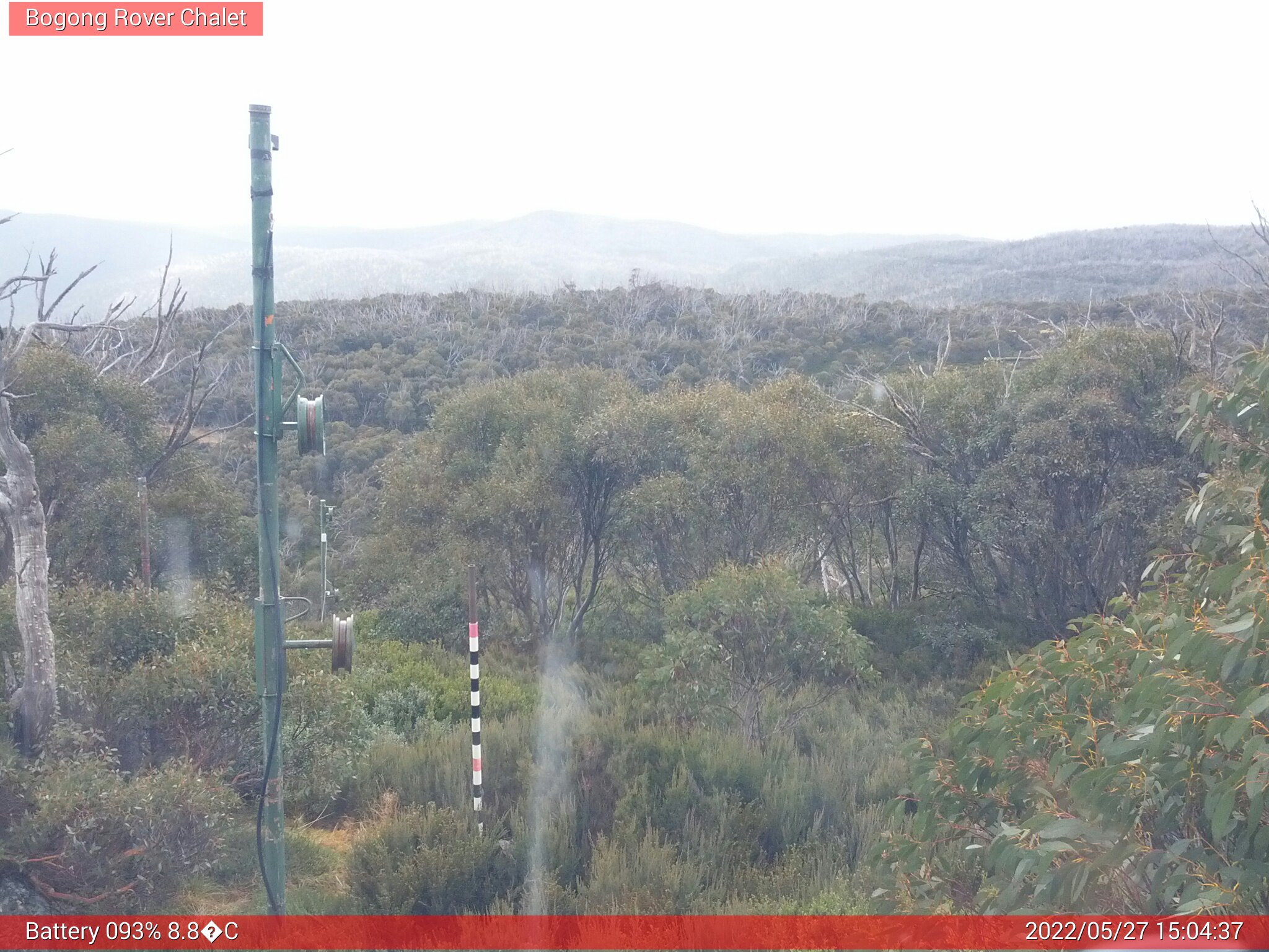 Bogong Web Cam 3:04pm Friday 27th of May 2022