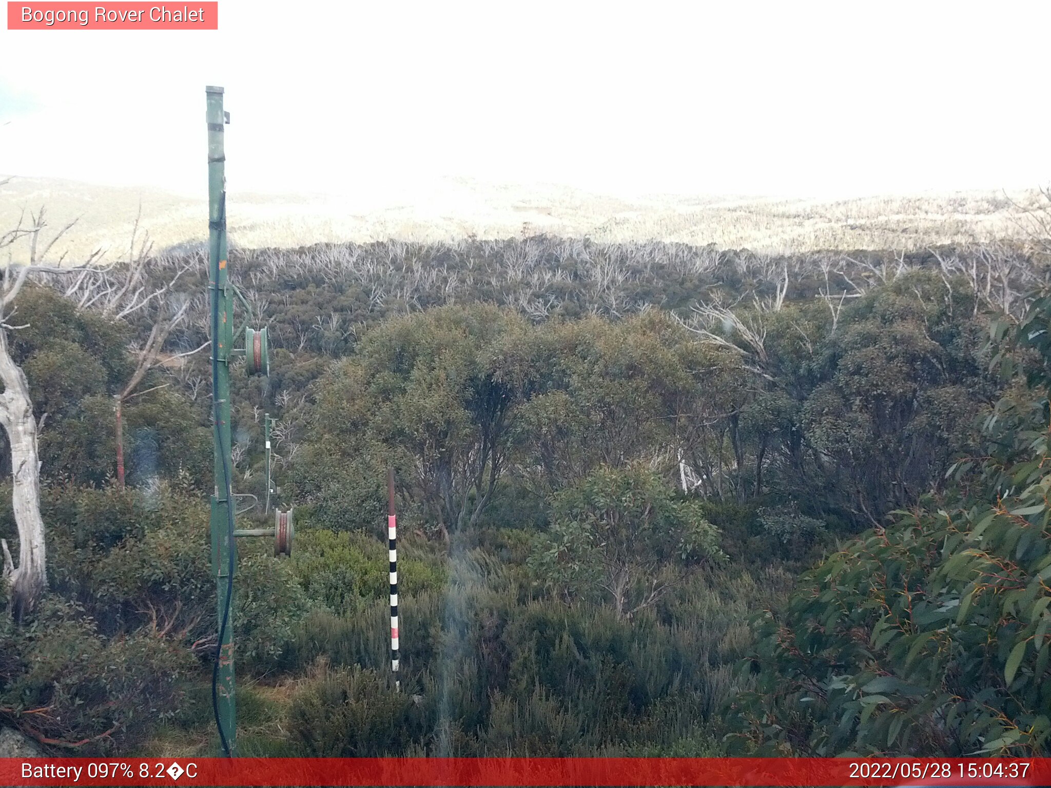 Bogong Web Cam 3:04pm Saturday 28th of May 2022