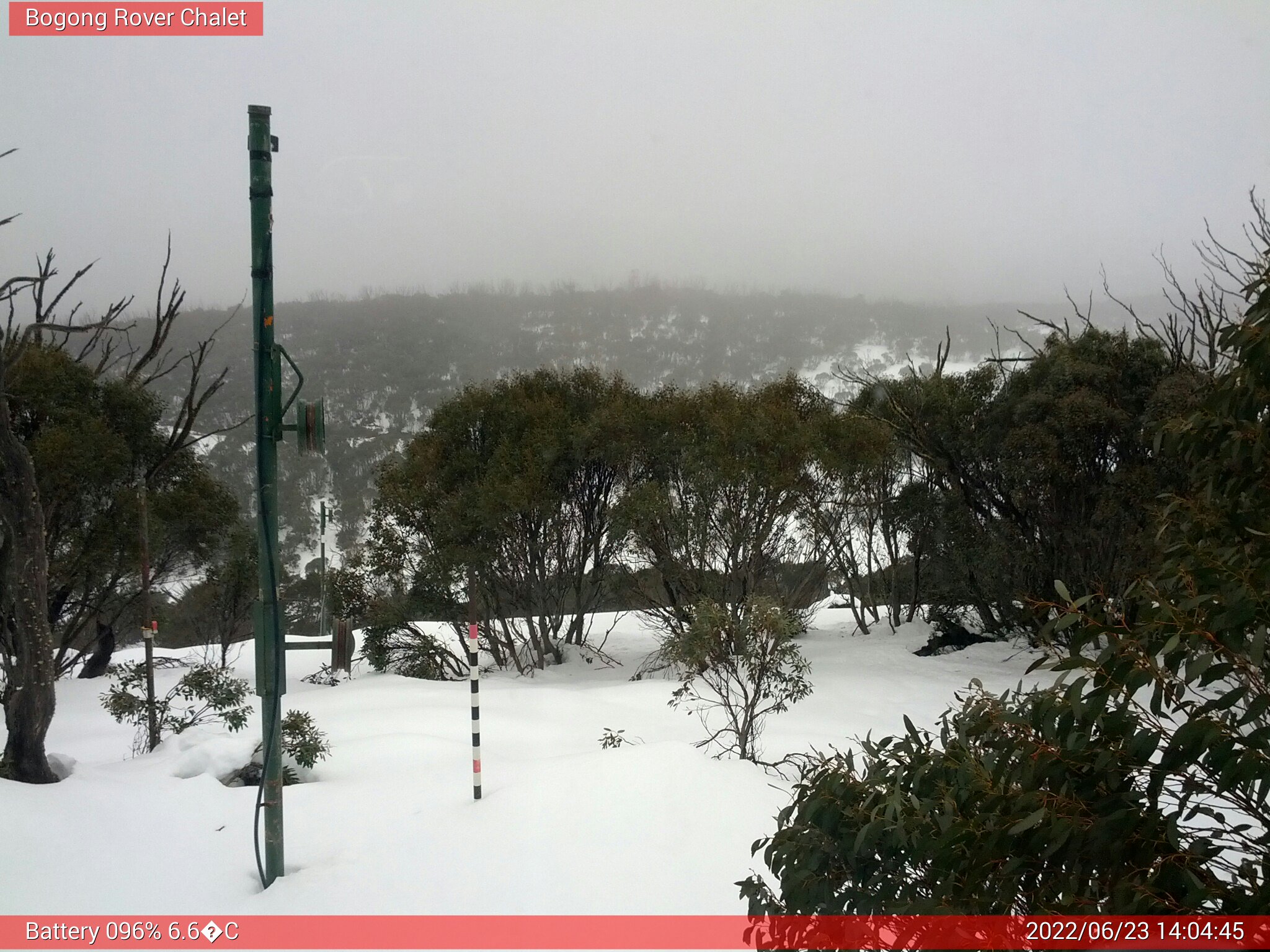 Bogong Web Cam 2:04pm Thursday 23rd of June 2022