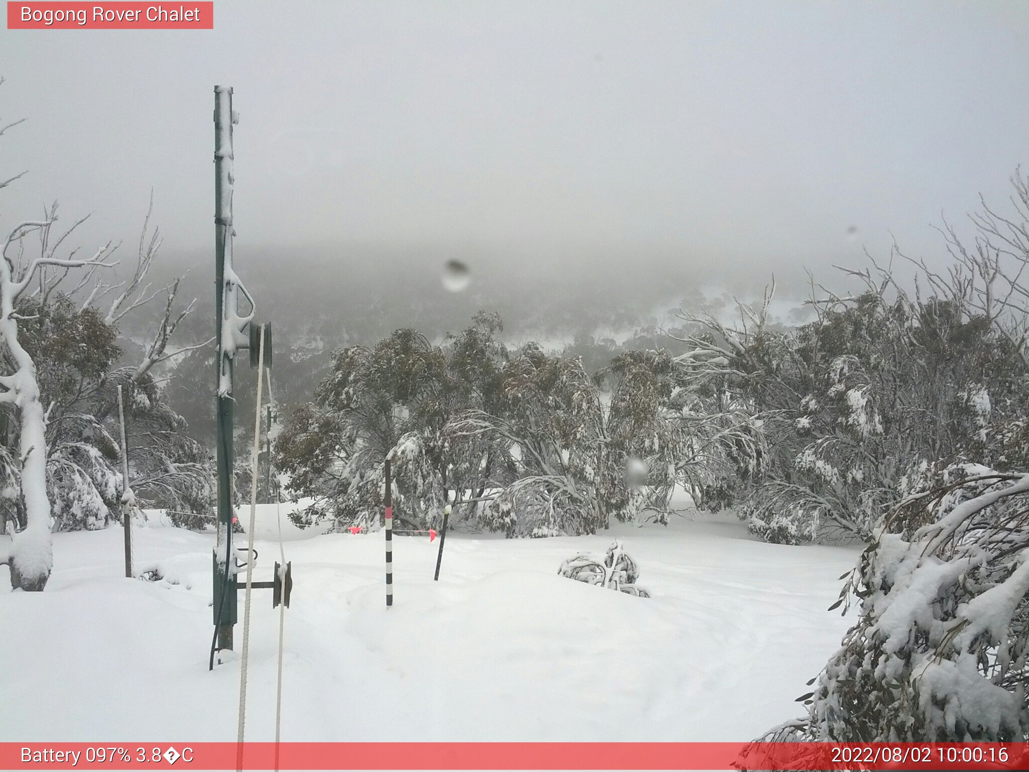 Bogong Web Cam 10:00am Tuesday 2nd of August 2022