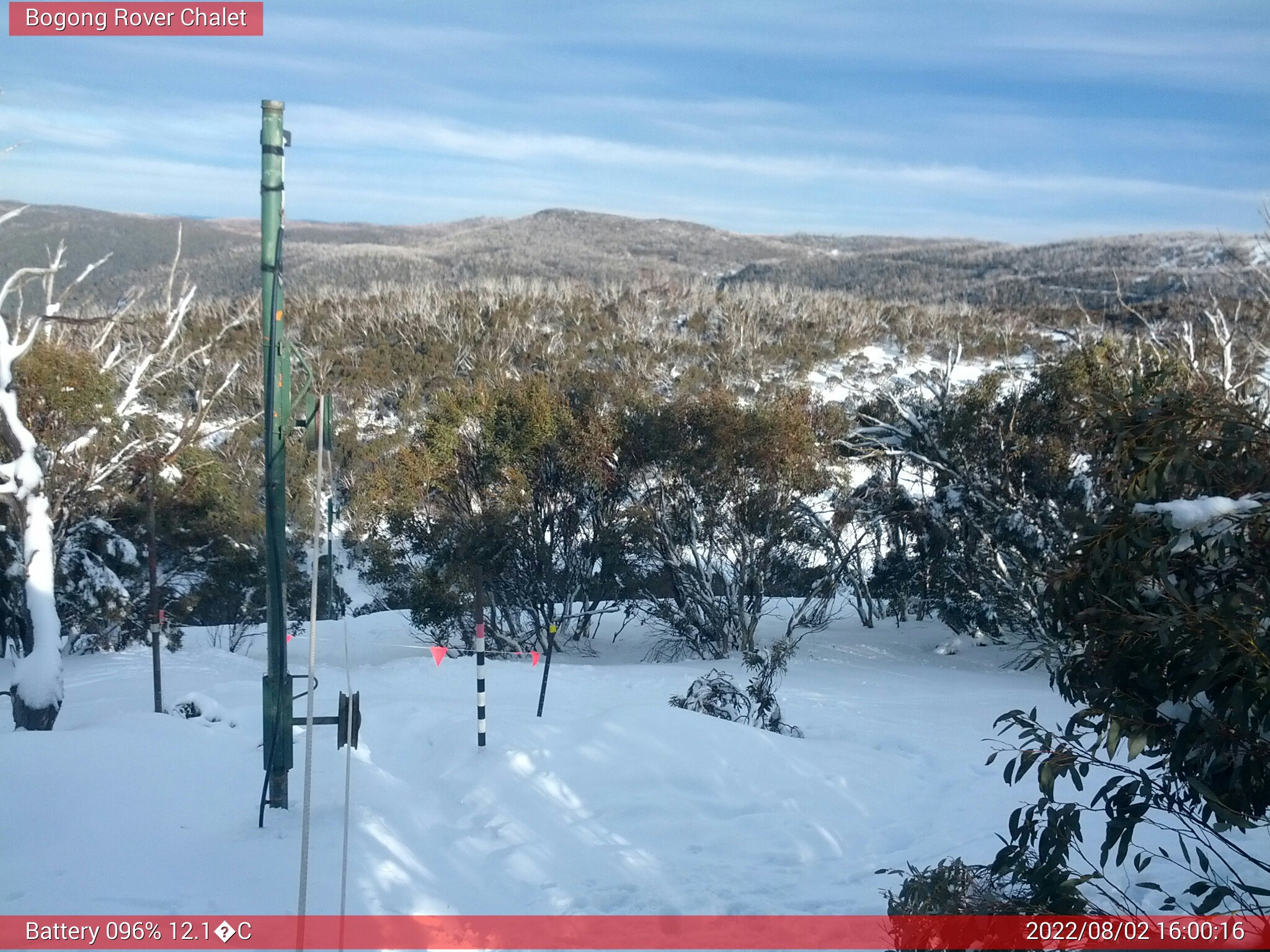 Bogong Web Cam 4:00pm Tuesday 2nd of August 2022