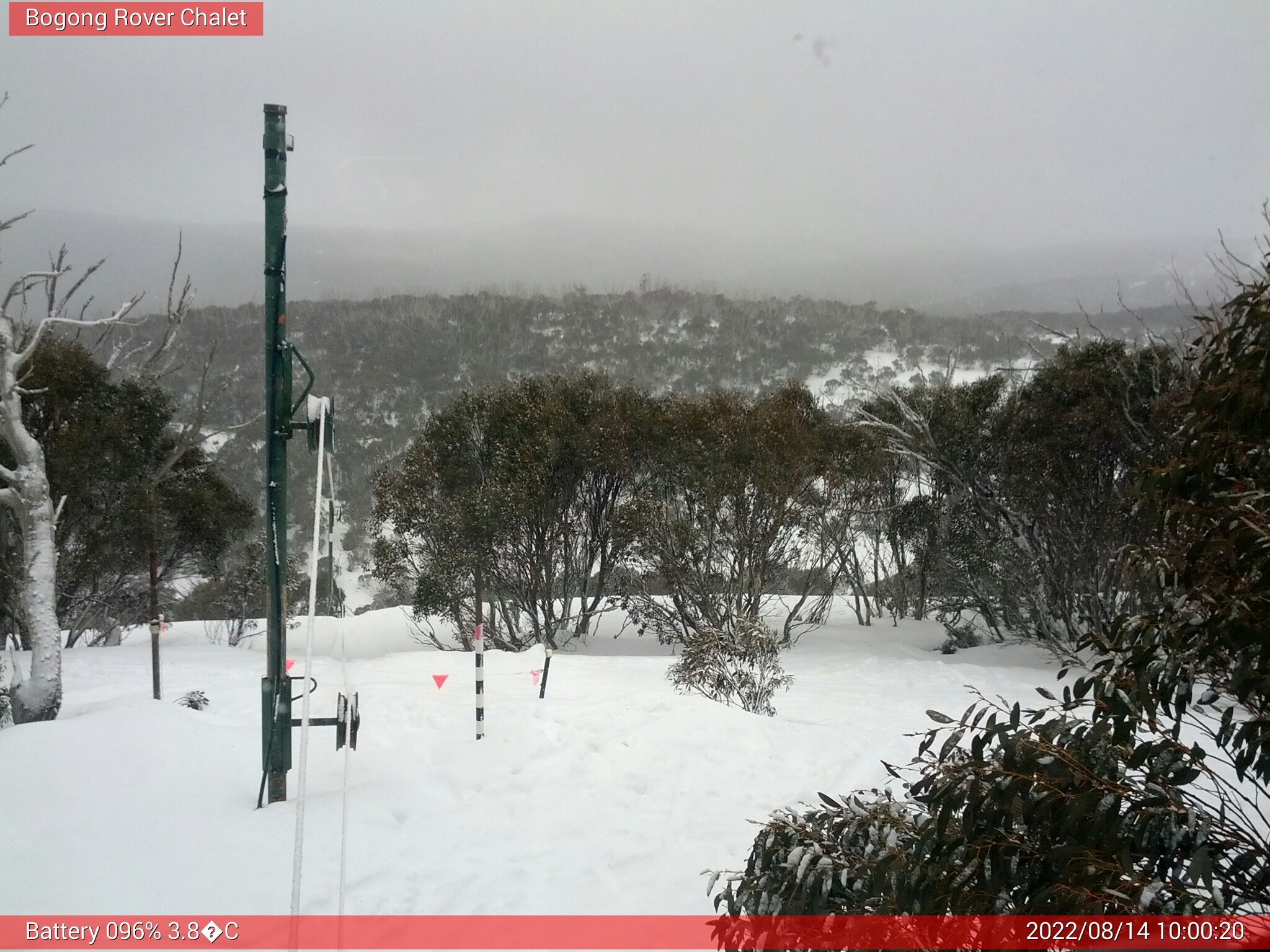 Bogong Web Cam 10:00am Sunday 14th of August 2022