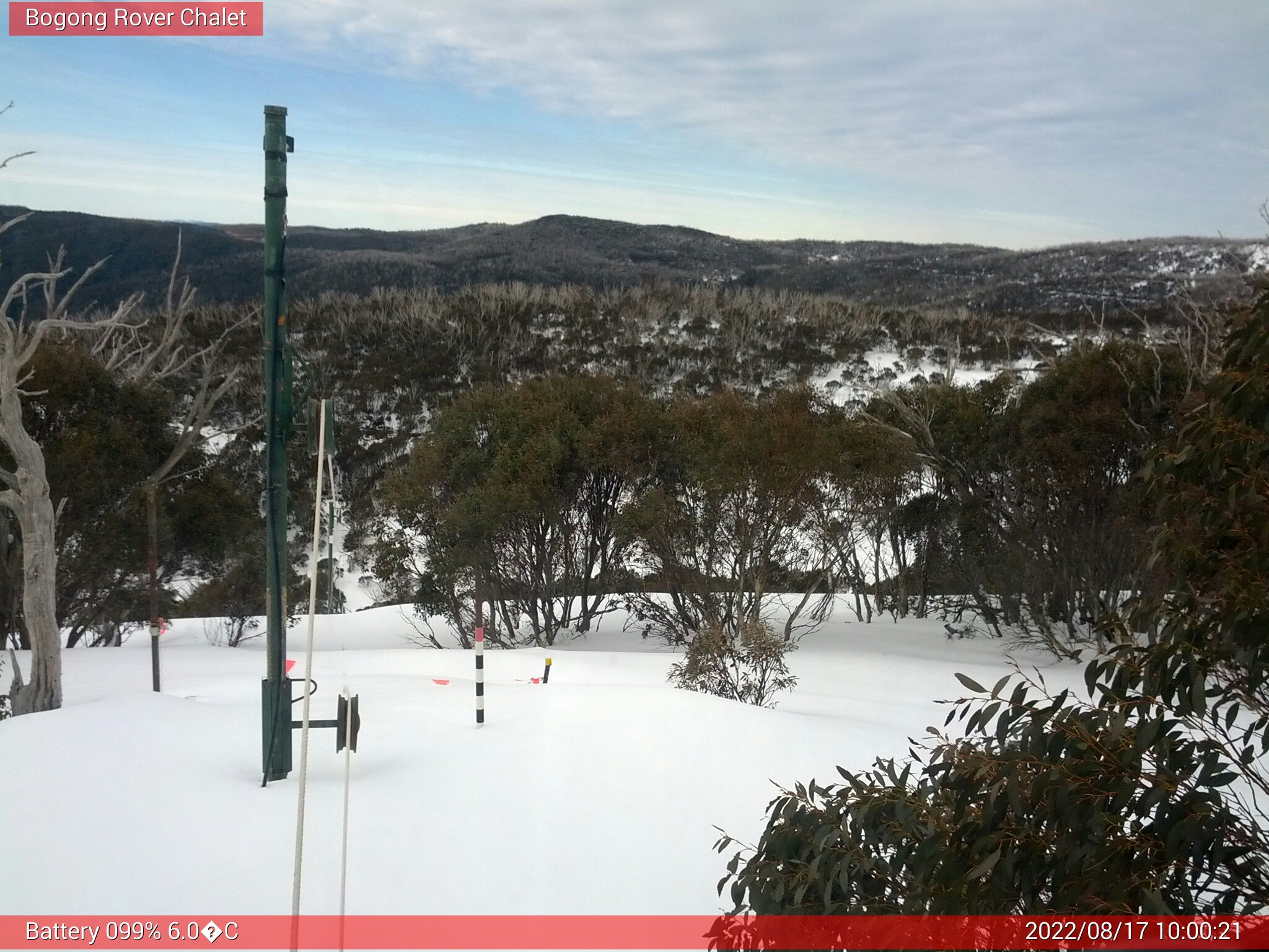 Bogong Web Cam 10:00am Wednesday 17th of August 2022